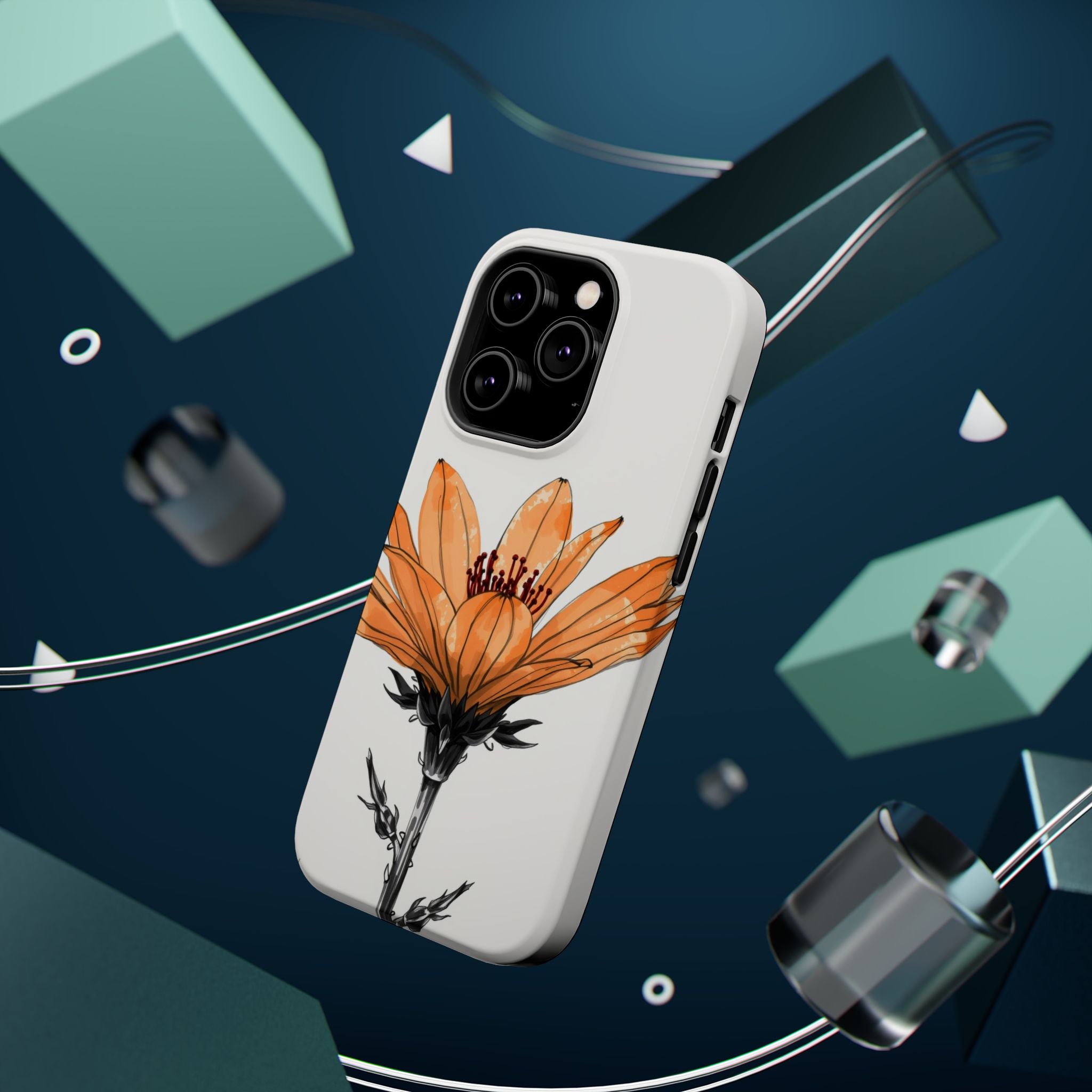 iPhone Earthy Desert Flower Design Bold Modern Everyday Snap Case · iPhone Case