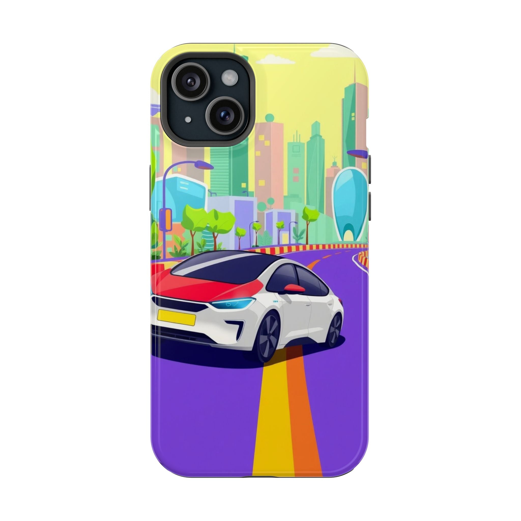 iPhone Electric Car Future Kids Fun Phone Case Gift Slim Snap Case · iPhone Case