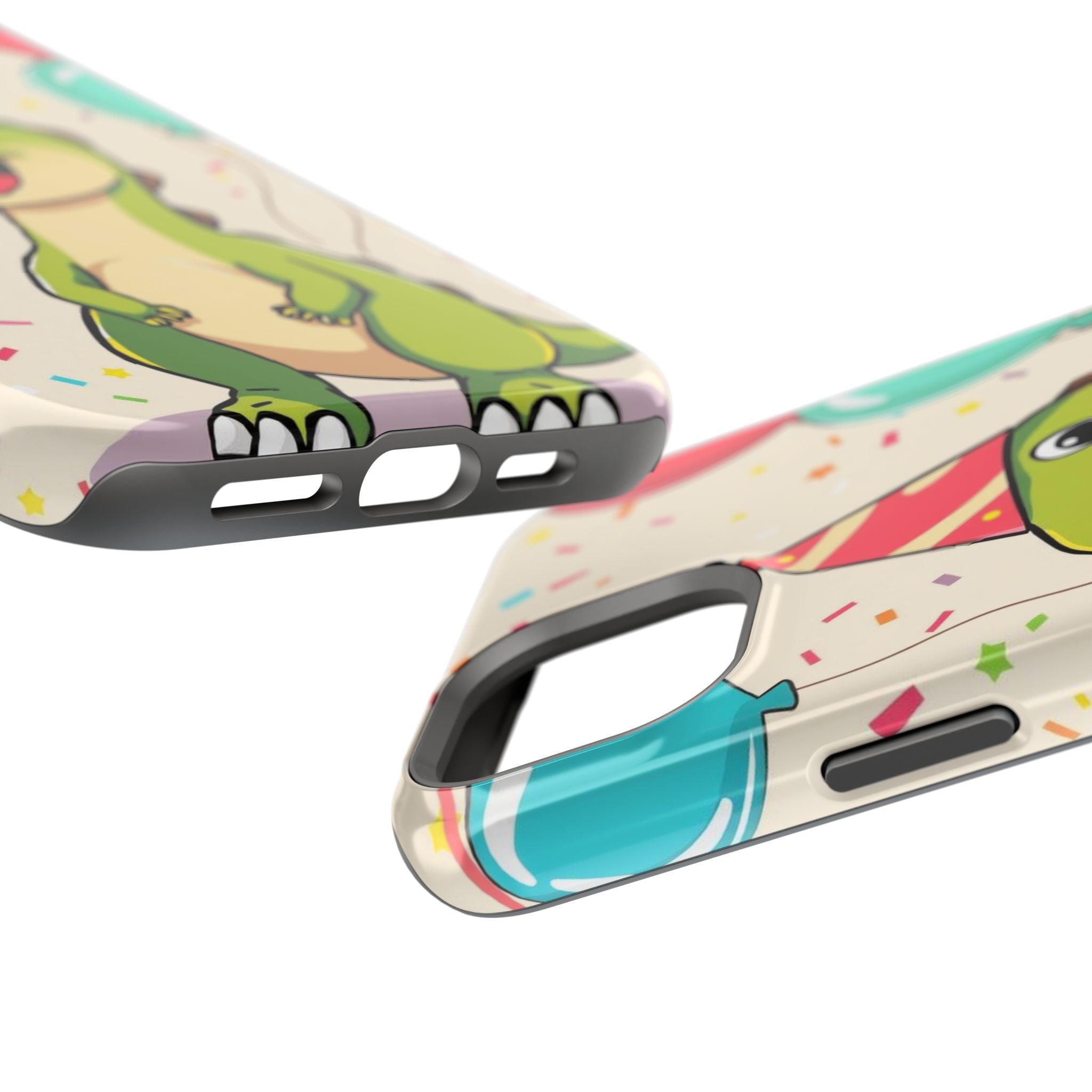 iPhone Dino with Party Hat Kids Fun Phone Case Gift Slim Snap Case · iPhone Case