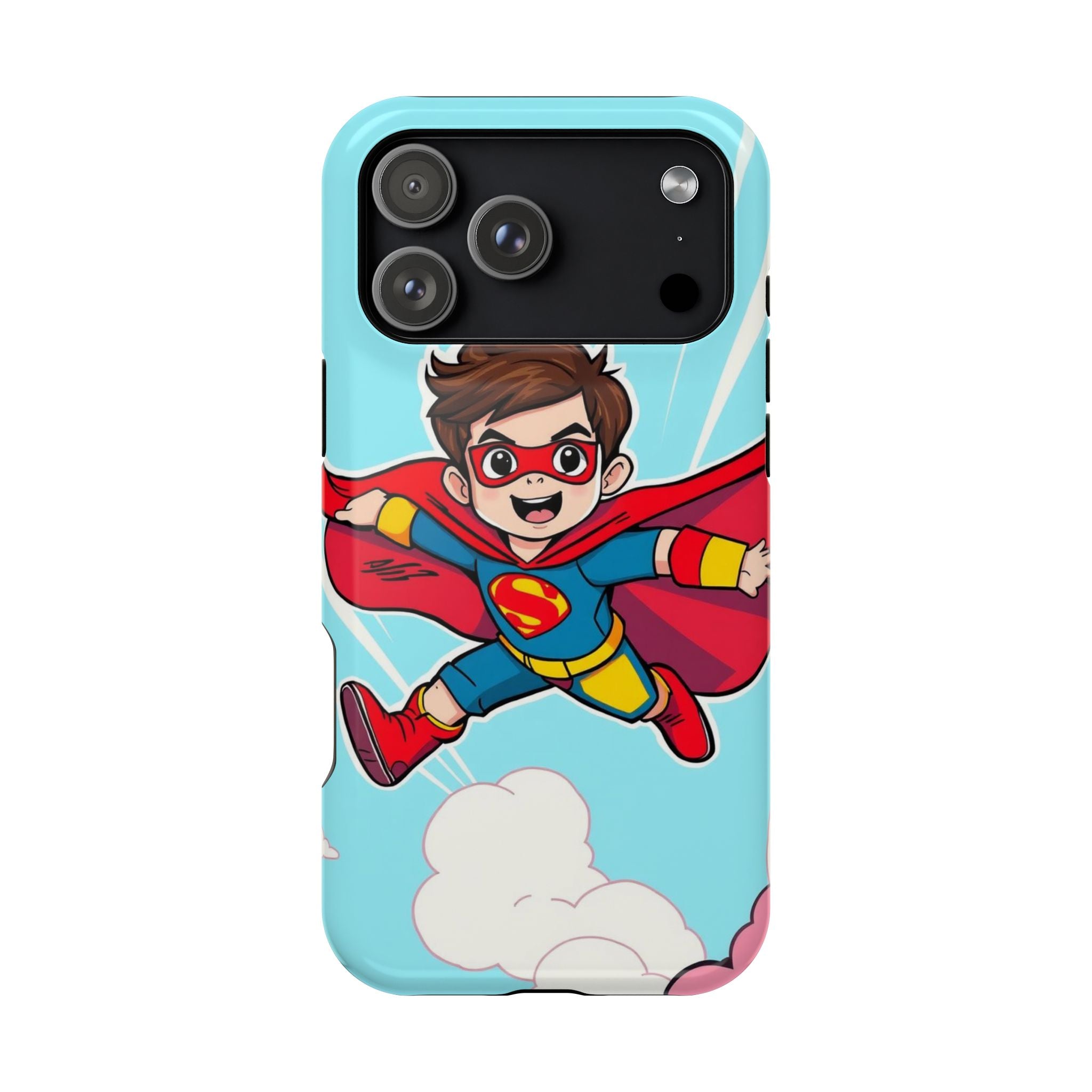 iPhone Kid Superhero Flying Kids Fun iPhone Phone Case Gift Slim · iPhone Case