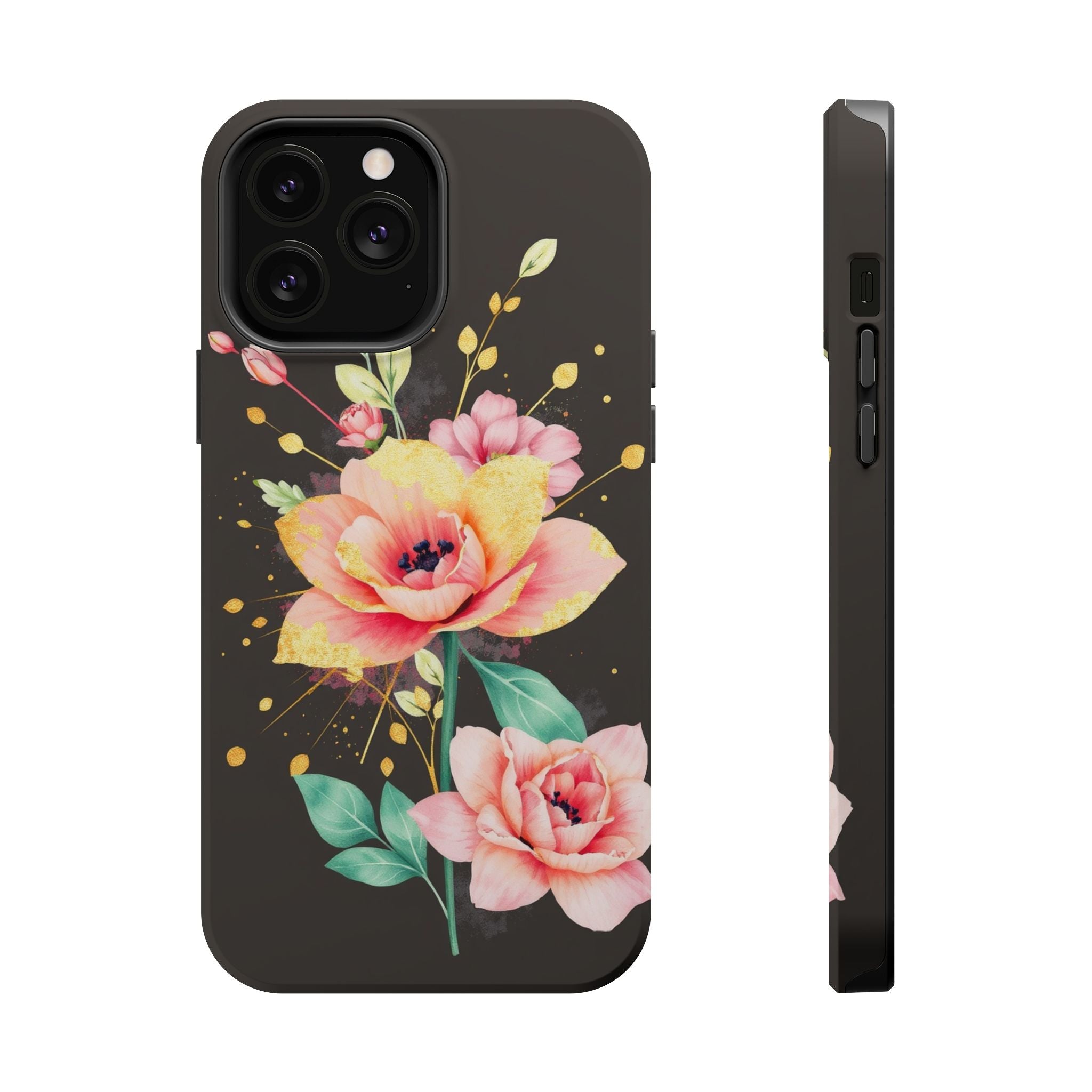 iPhone Earthy Floral Watercolor Splash Design Clean iPhone 14 Minimal · iPhone C