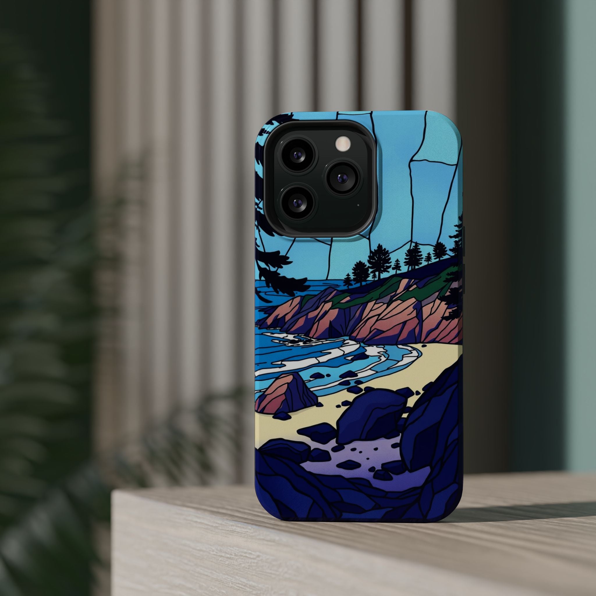 iPhone Indigo And Violet Pebble Beach Slim Everyday iPhone 11 Designer · iPhone