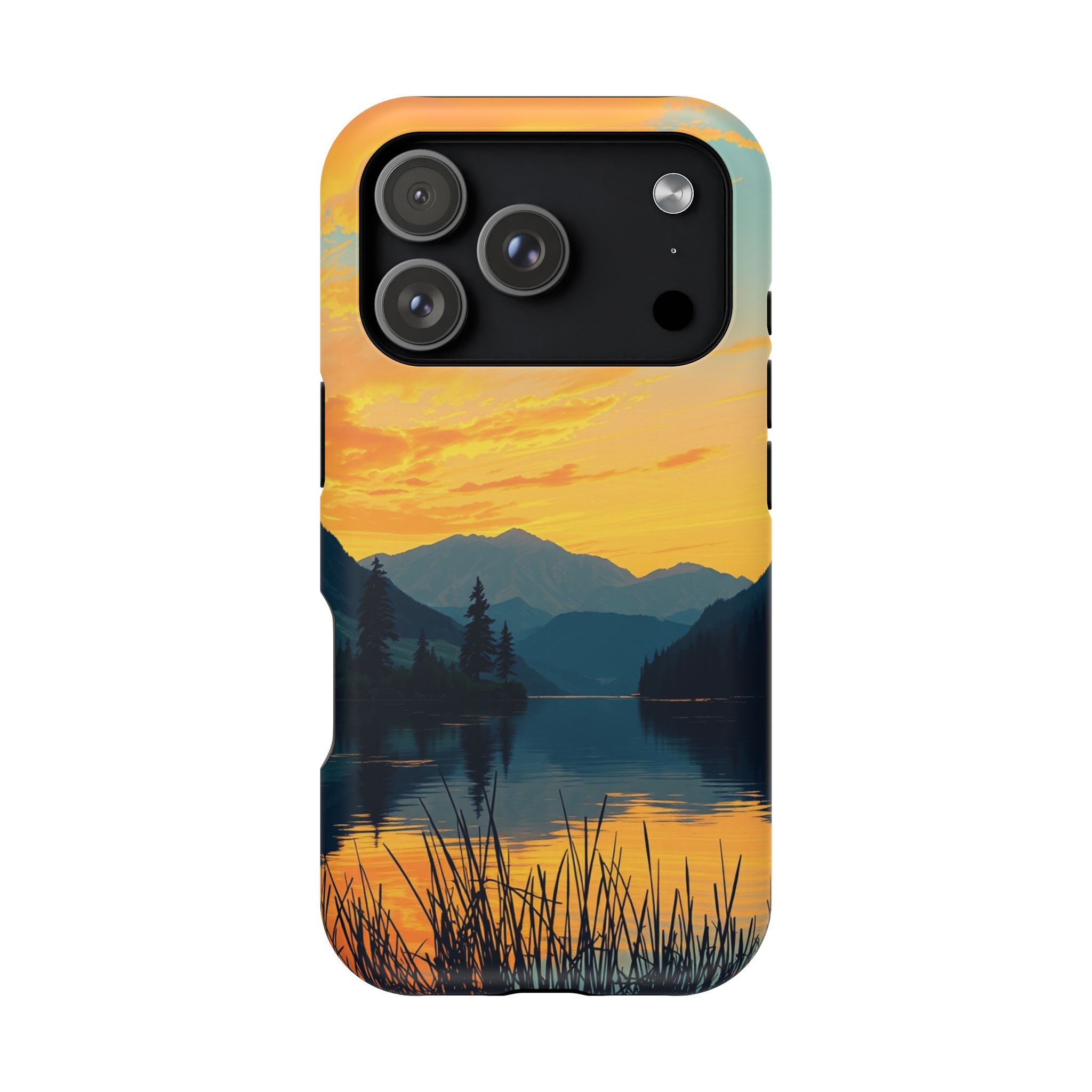 iPhone Lake at Twilight Oil Painting Impressionist iPhone Artistic · iPhone Case