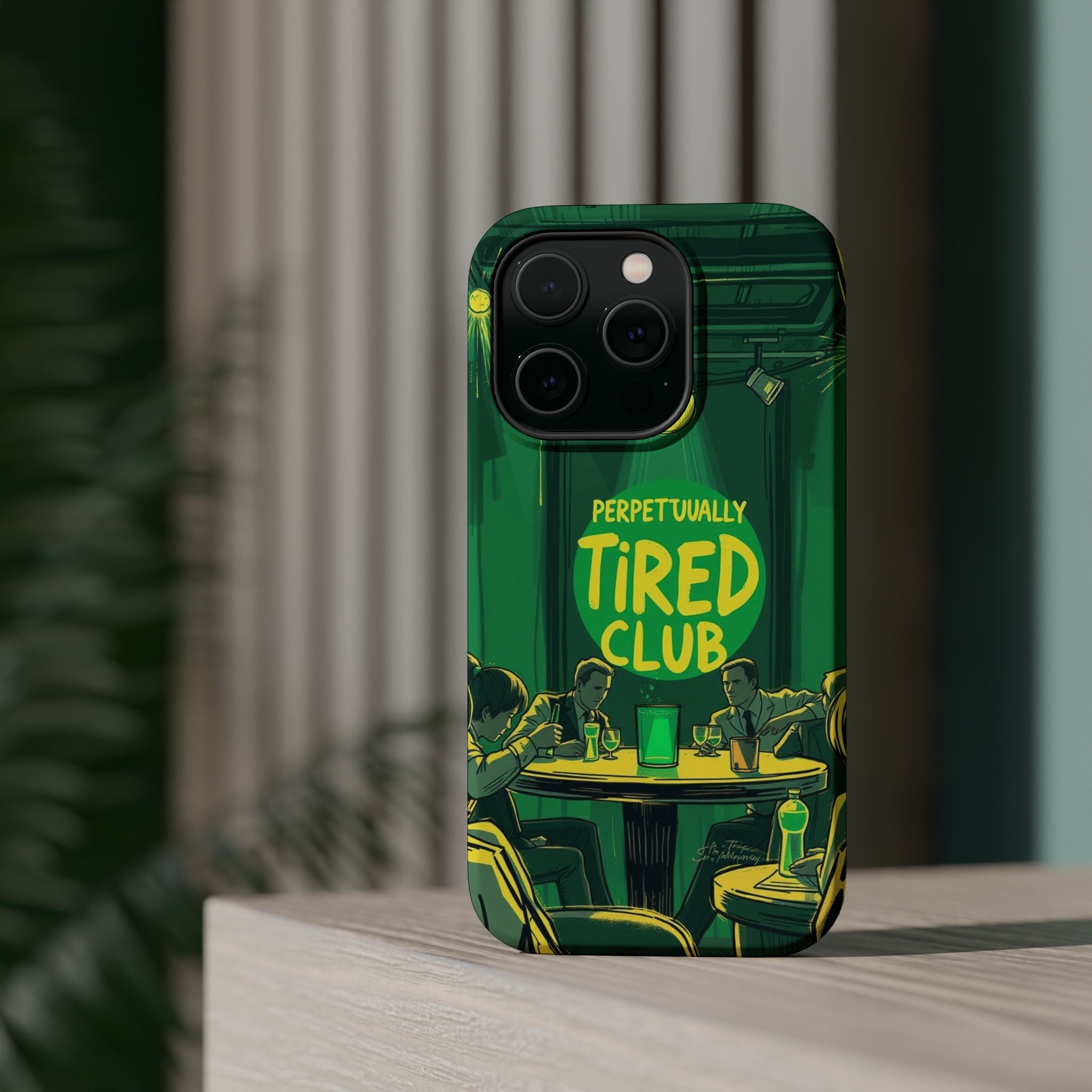 iPhone Radiant Perpetually Tired Club Design Slim Everyday Designer Case · iPhon