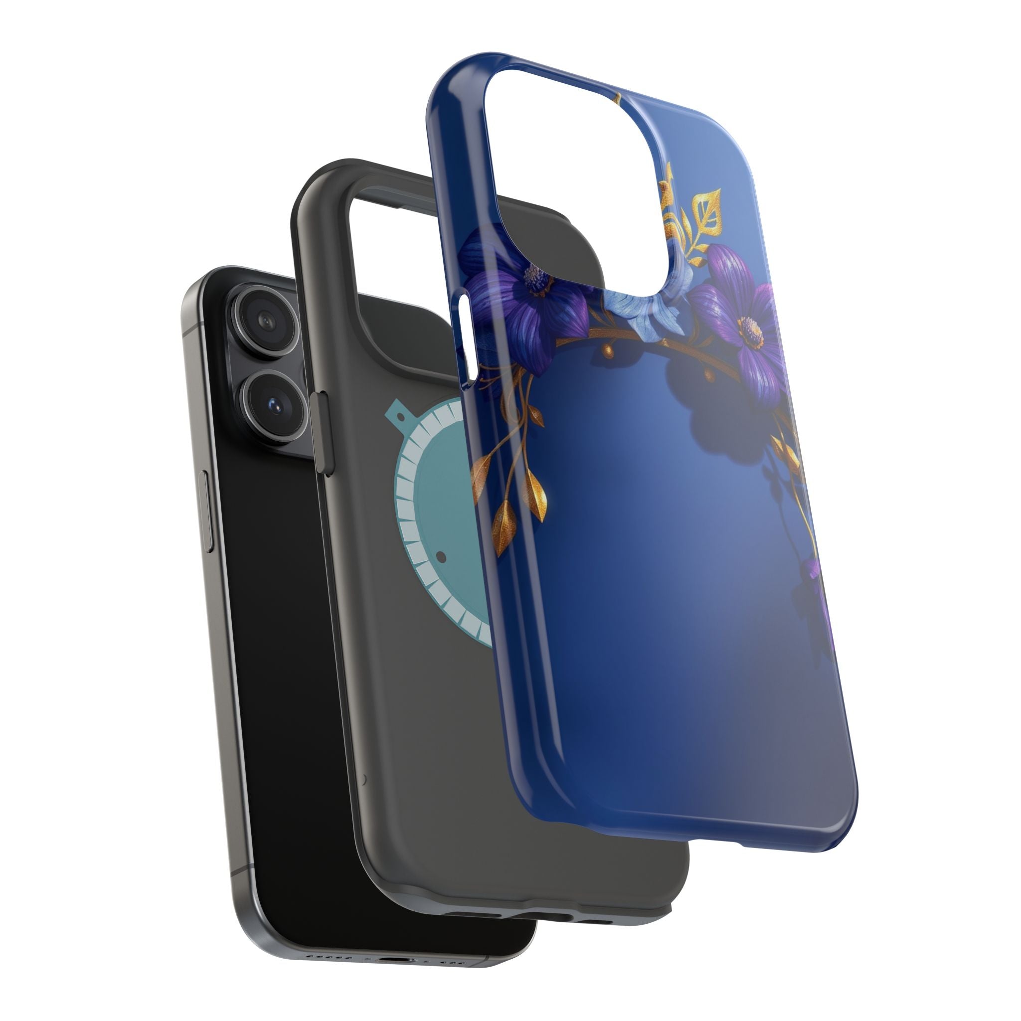 iPhone Vibrant Floral Crown Design 14 Slim Everyday Designer Case · iPhone Case
