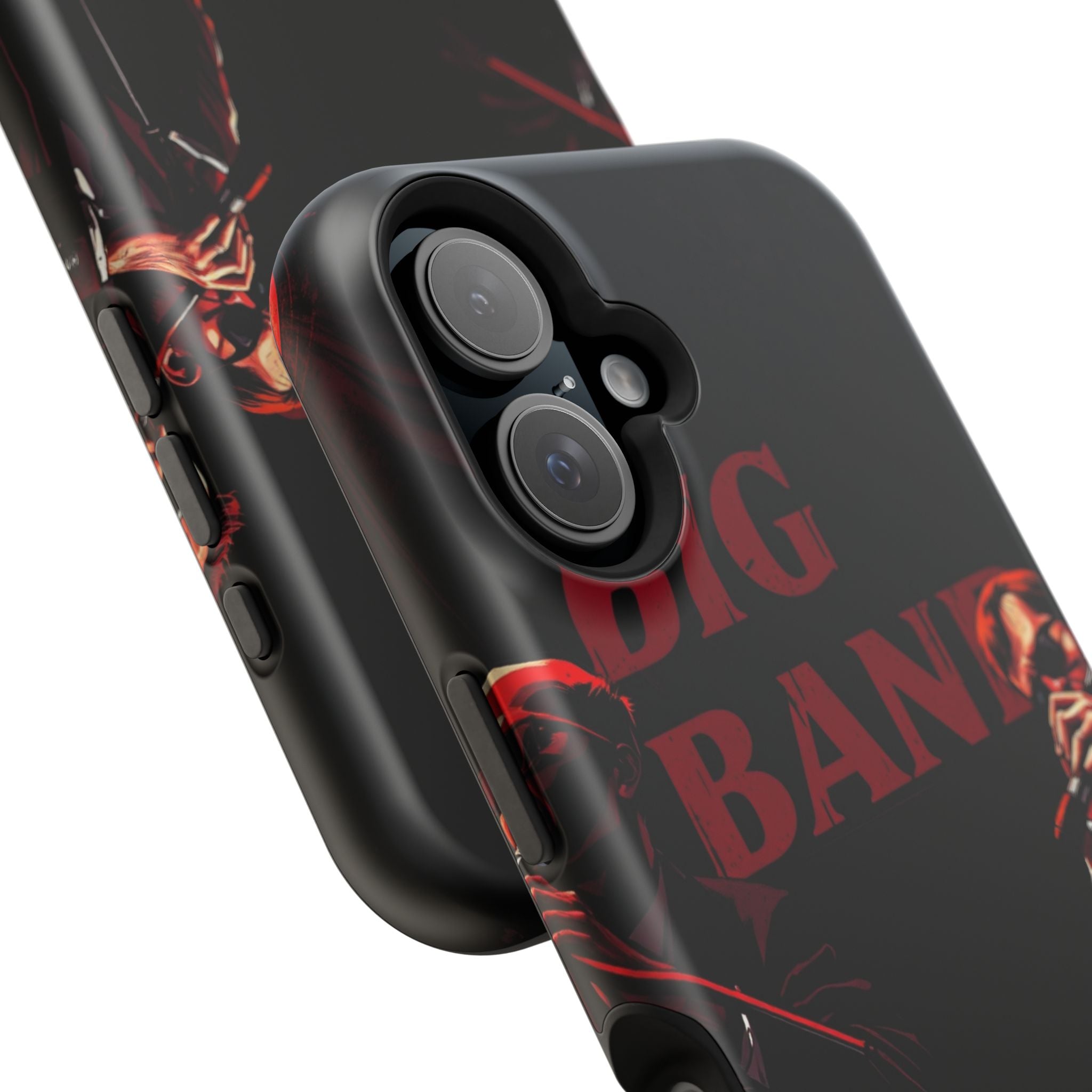 iPhone Black And Crimson Big Band Era Slim Everyday Designer Case · iPhone Case