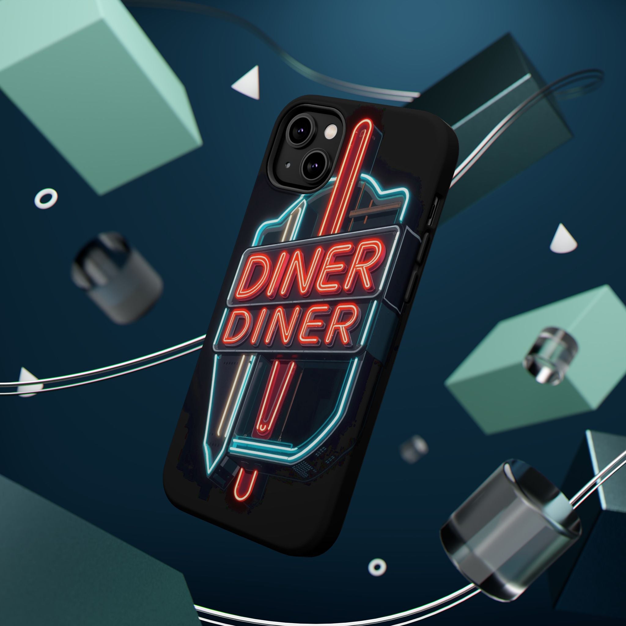 iPhone Neon Diner Sign Electric Art Slim Everyday Designer Case · iPhone Case