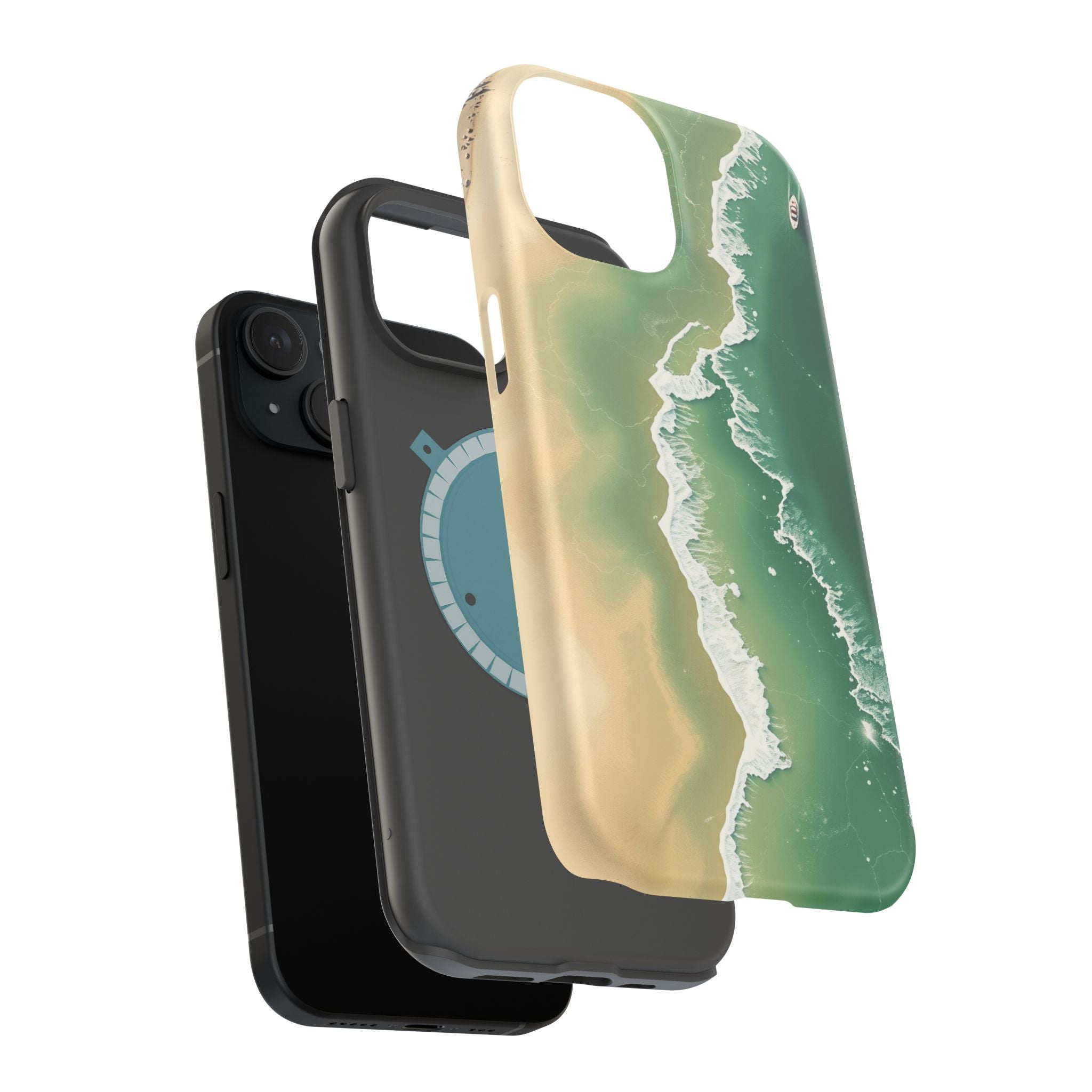 iPhone Shoreline Aerial Bold Art Bold Modern Everyday Snap Case · iPhone Case