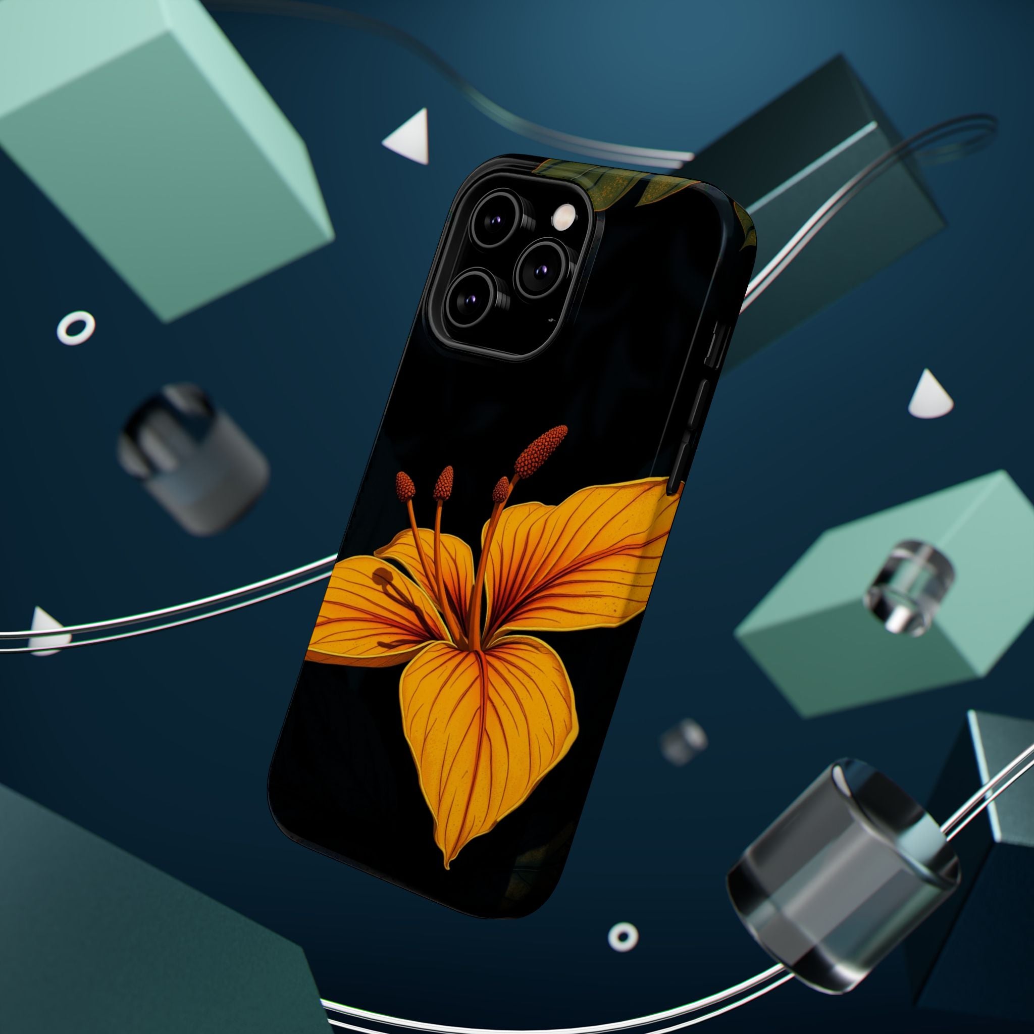 iPhone Earthy Tropical Bloom Design Artistic Everyday Cas Slim Snap Case · iPhon