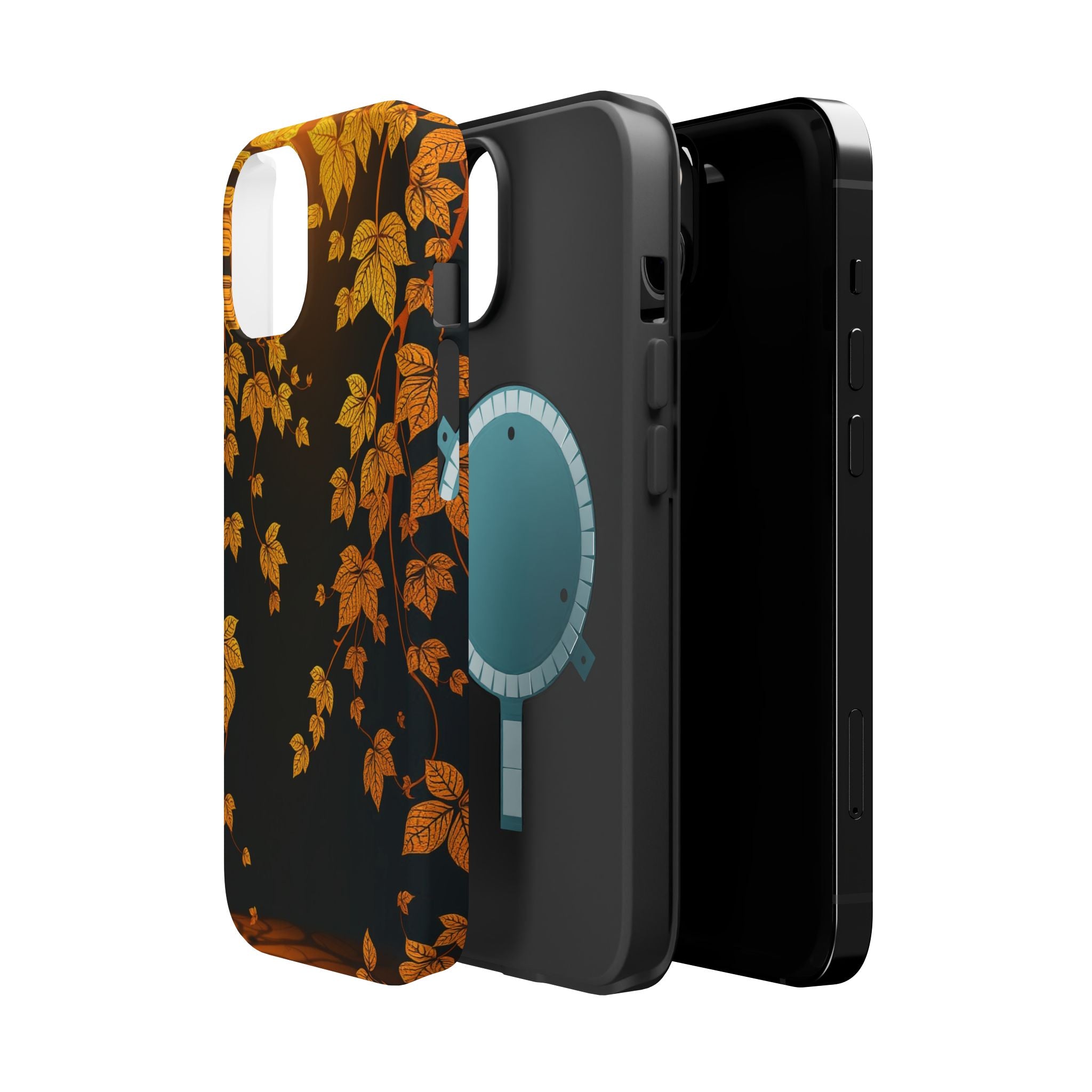 iPhone Mustard And Rust Art Nouveau Vine Slim Everyday iPhone 14 · iPhone Case