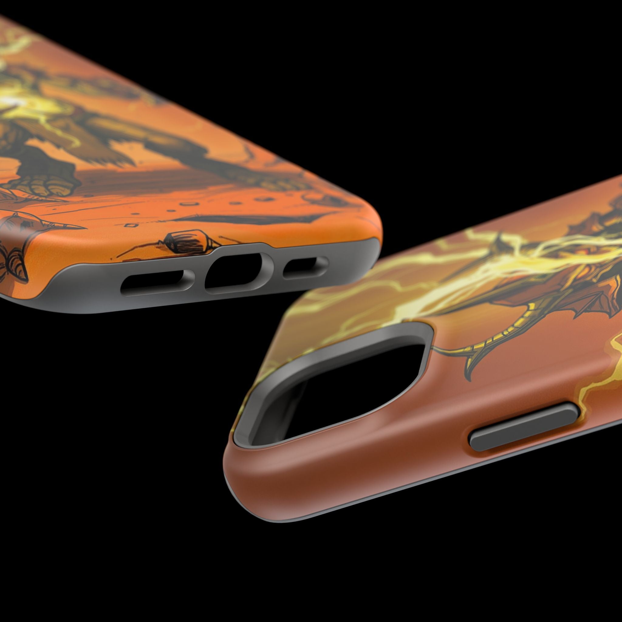 iPhone Burnt Orange And Sand Chaos Goblin Energy Clean Minimal Snap Case · iPhon