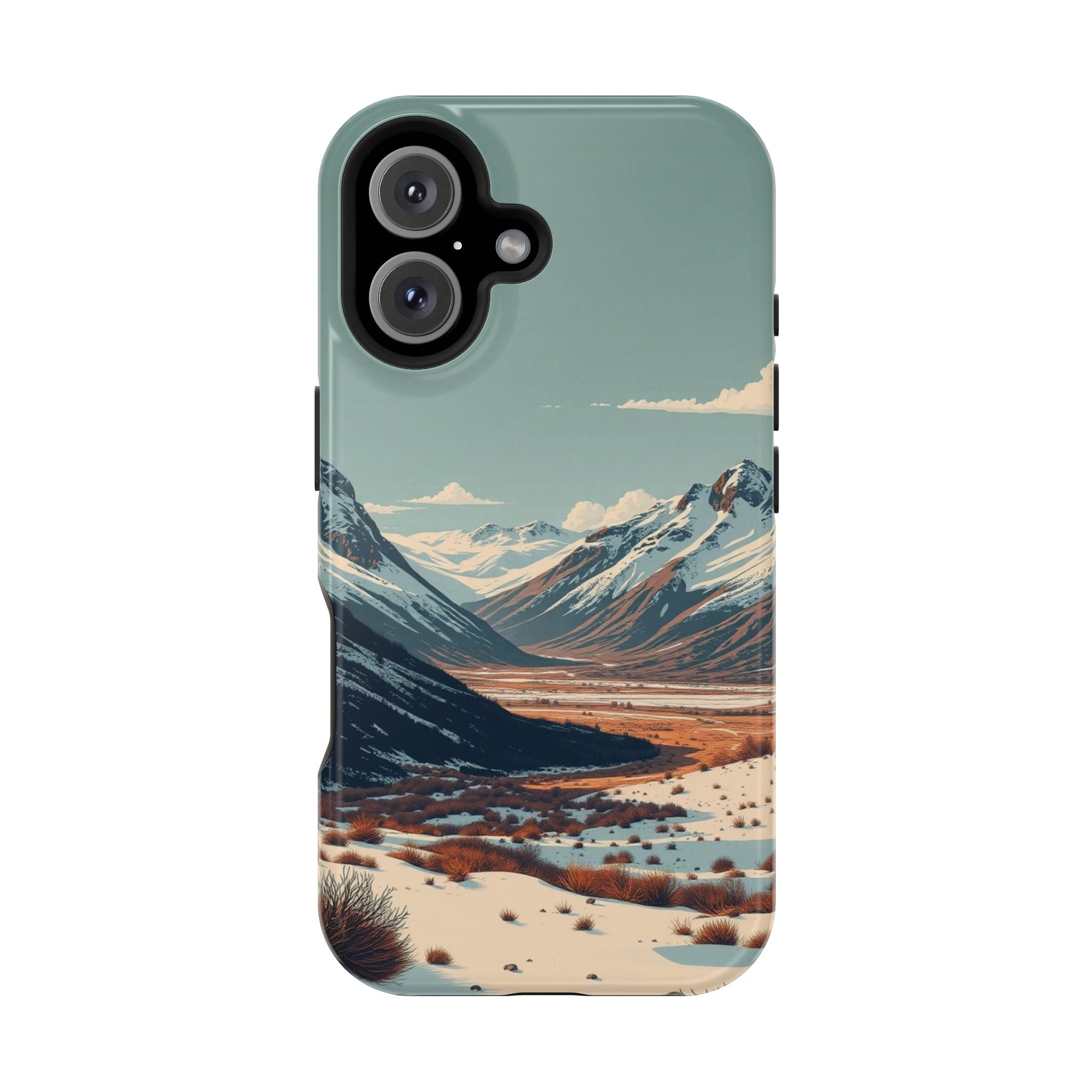 iPhone Serene Tundra Expanse Design Slim Everyday Designer Case · iPhone Case