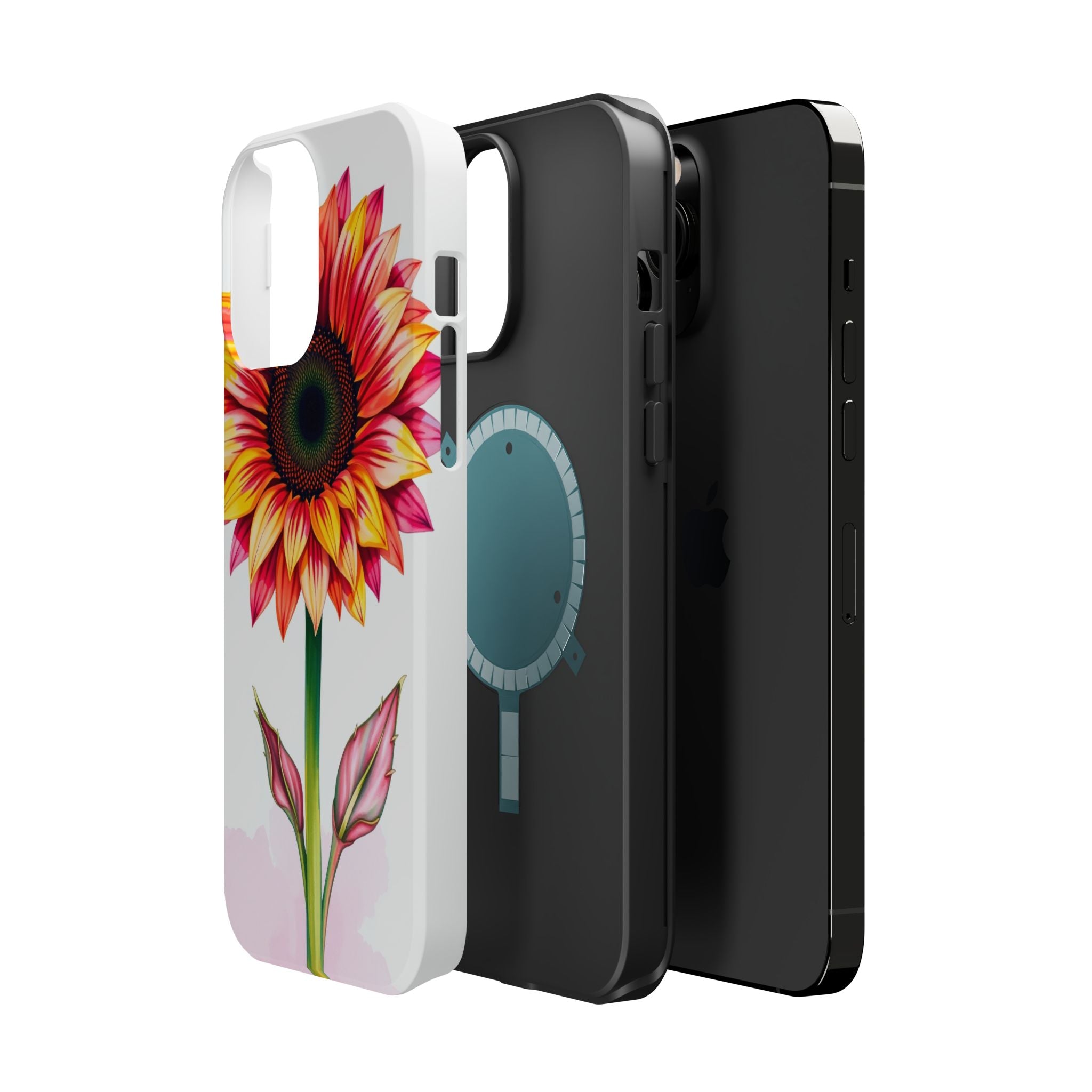 iPhone Sunflower Pop Vibrant Watercolor Slim Snap Case · iPhone Case