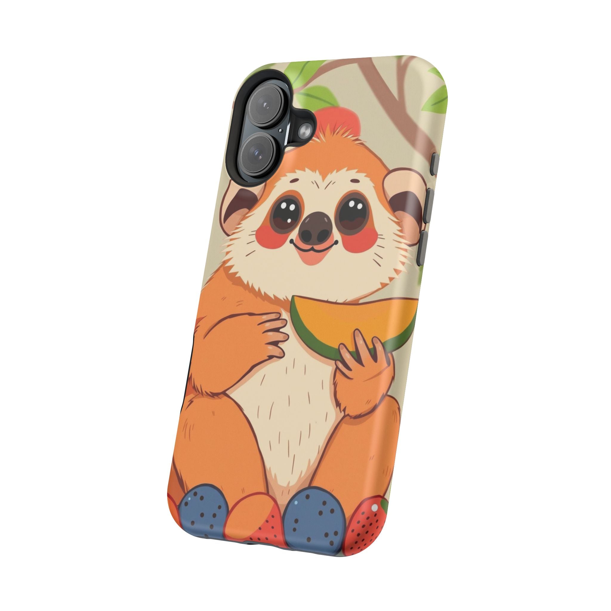 iPhone Slow Loris with Fruit Kids Fun iPhone Phone Case Gift Slim · iPhone Case