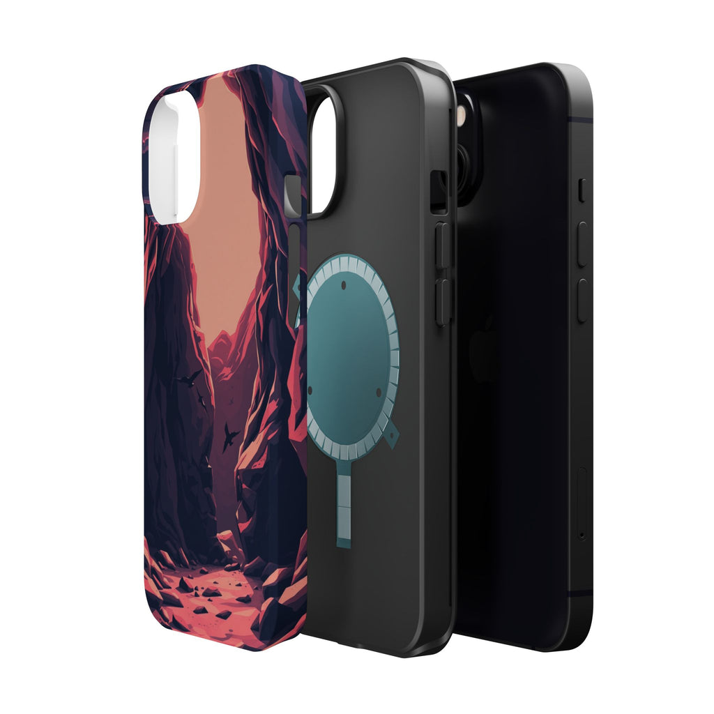 iPhone Rose Pink And Cream Dark Crystal Cave Slim Everyday Designer Case · iPhon