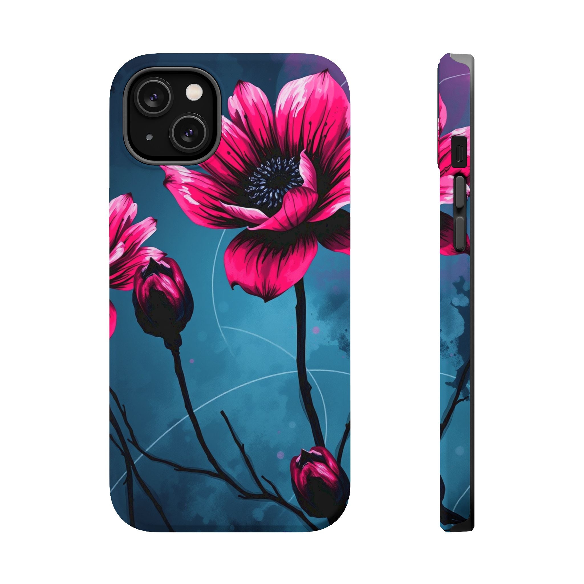 iPhone Floral Ink Wash Bold Art Slim Everyday Designer Case · iPhone Case