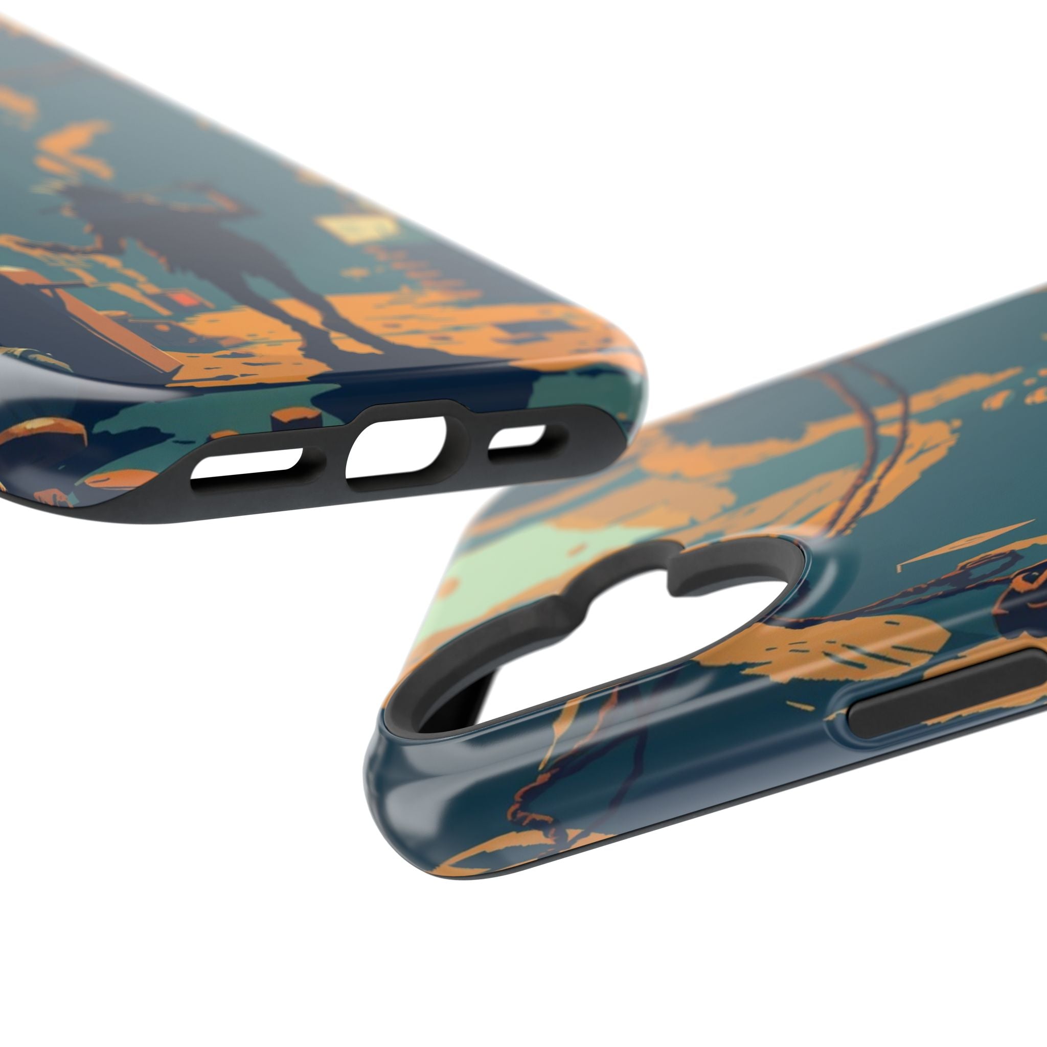 iPhone Mustard And Rust Unhinged in a Cute Way Soft Finish Everyday Case · iPhon