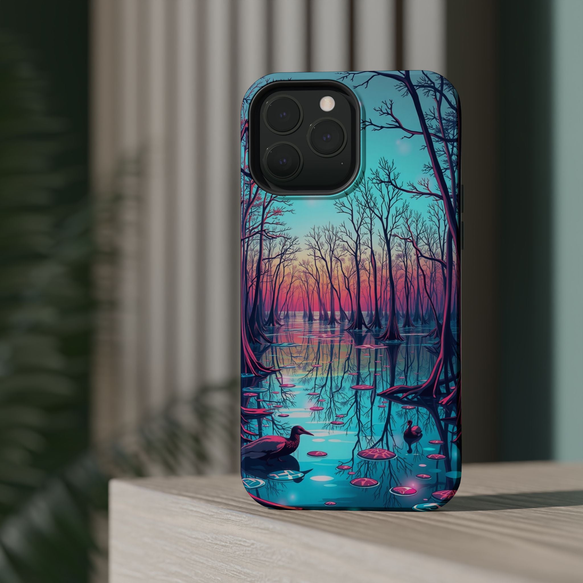 iPhone Cypress Swamp Holographic Iridescent Slim iPhone Everyday · iPhone Case