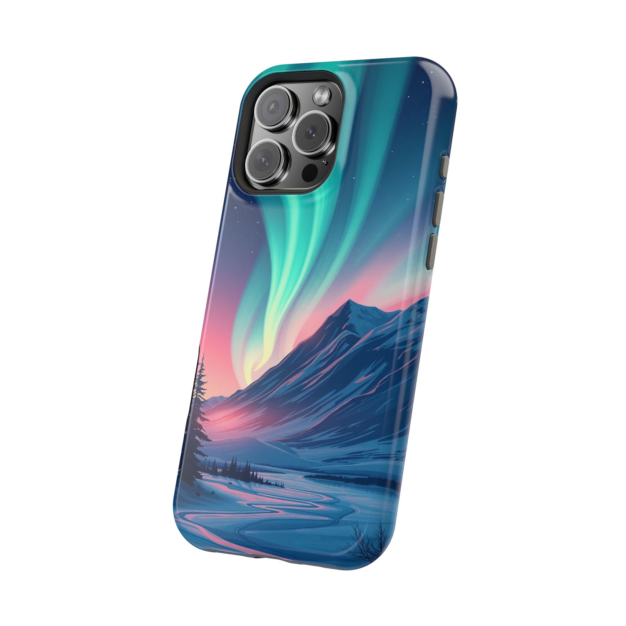 iPhone Mint And Blush Northern Lights Slim Everyday iPhone 18 Designer · iPhone