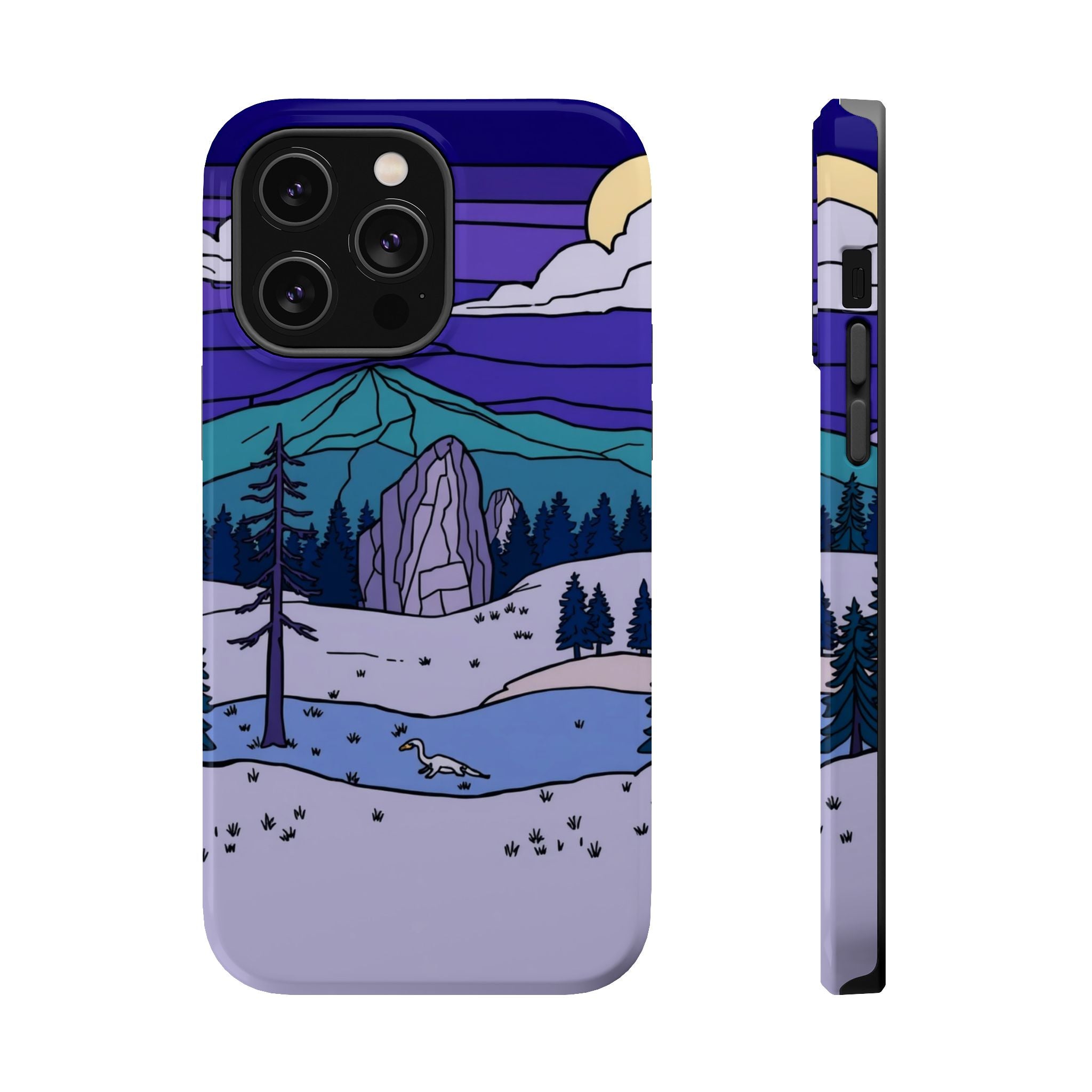 iPhone Pine Ridge Stained Glass Slim Everyday Designer Case · iPhone Case