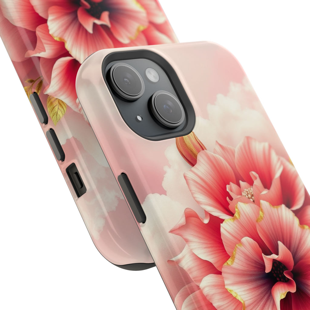 iPhone Pastel Floral Cloud Gold Foil Luxury Slim iPhone Everyday · iPhone Case