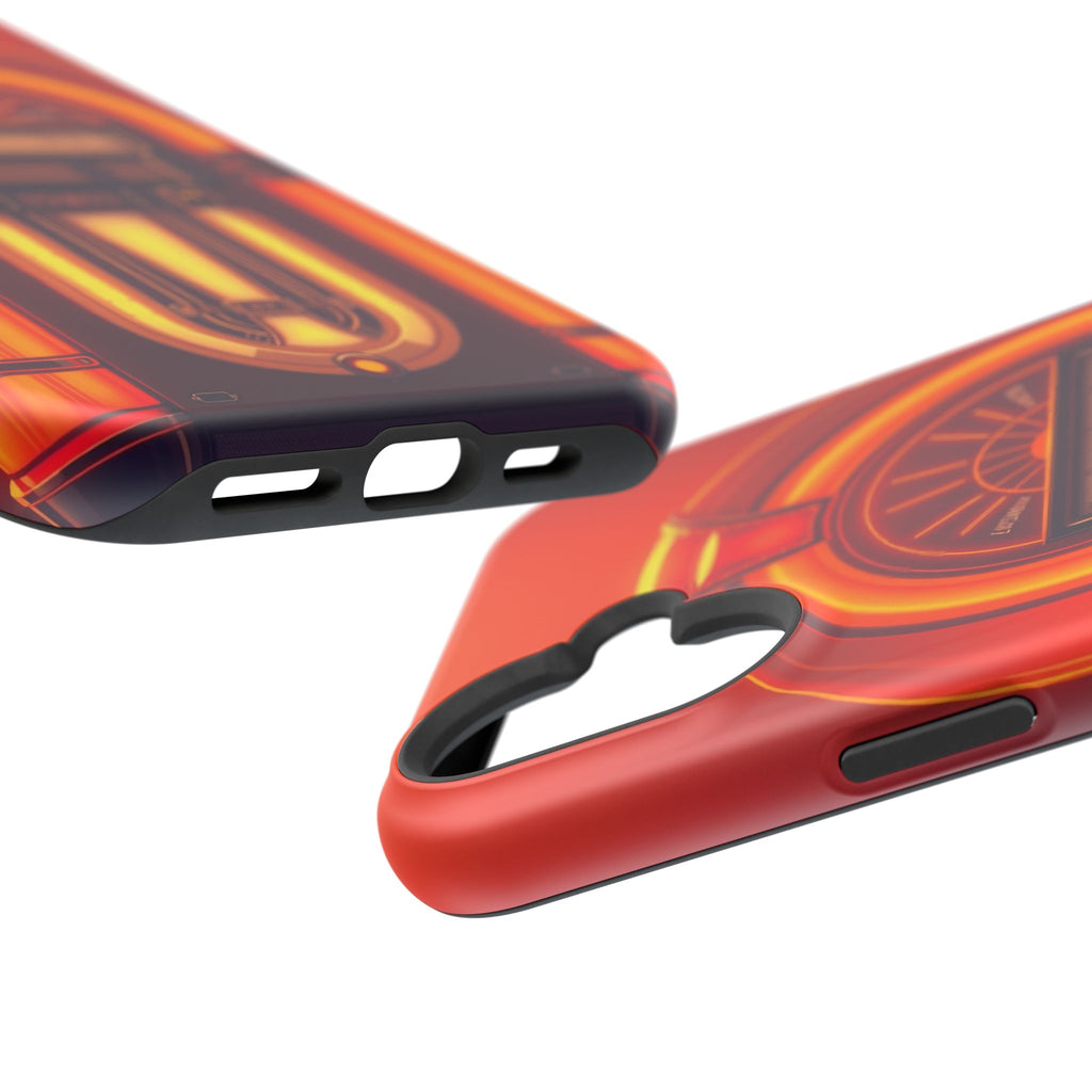 iPhone Jukebox Glow Neon Cyberpunk Bold Modern Everyday Snap Case · iPhone Case