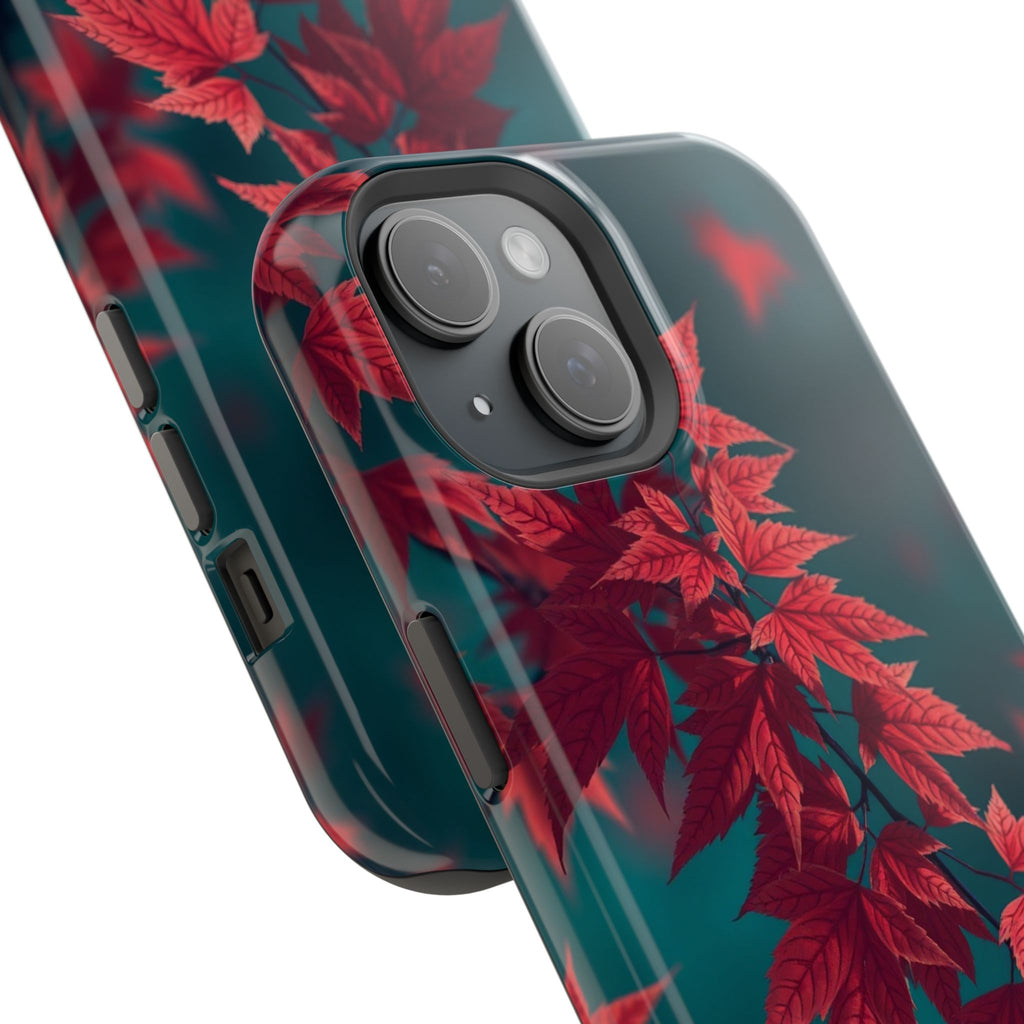 iPhone Autumn Maple Dark Academia Bold Modern Everyday Snap Case · iPhone Case