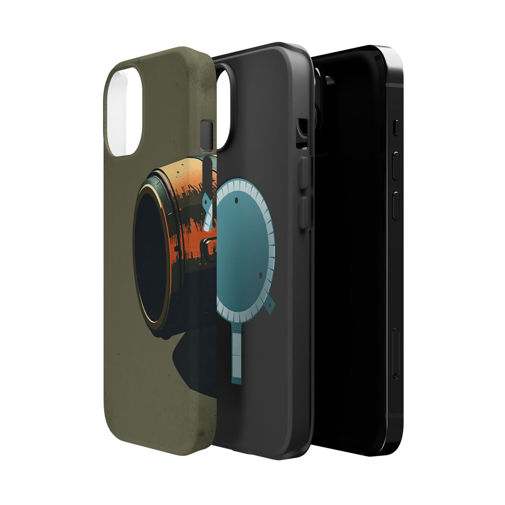 iPhone Charcoal And Copper Vintage Postcard Slim Everyday Designer Case · iPhone