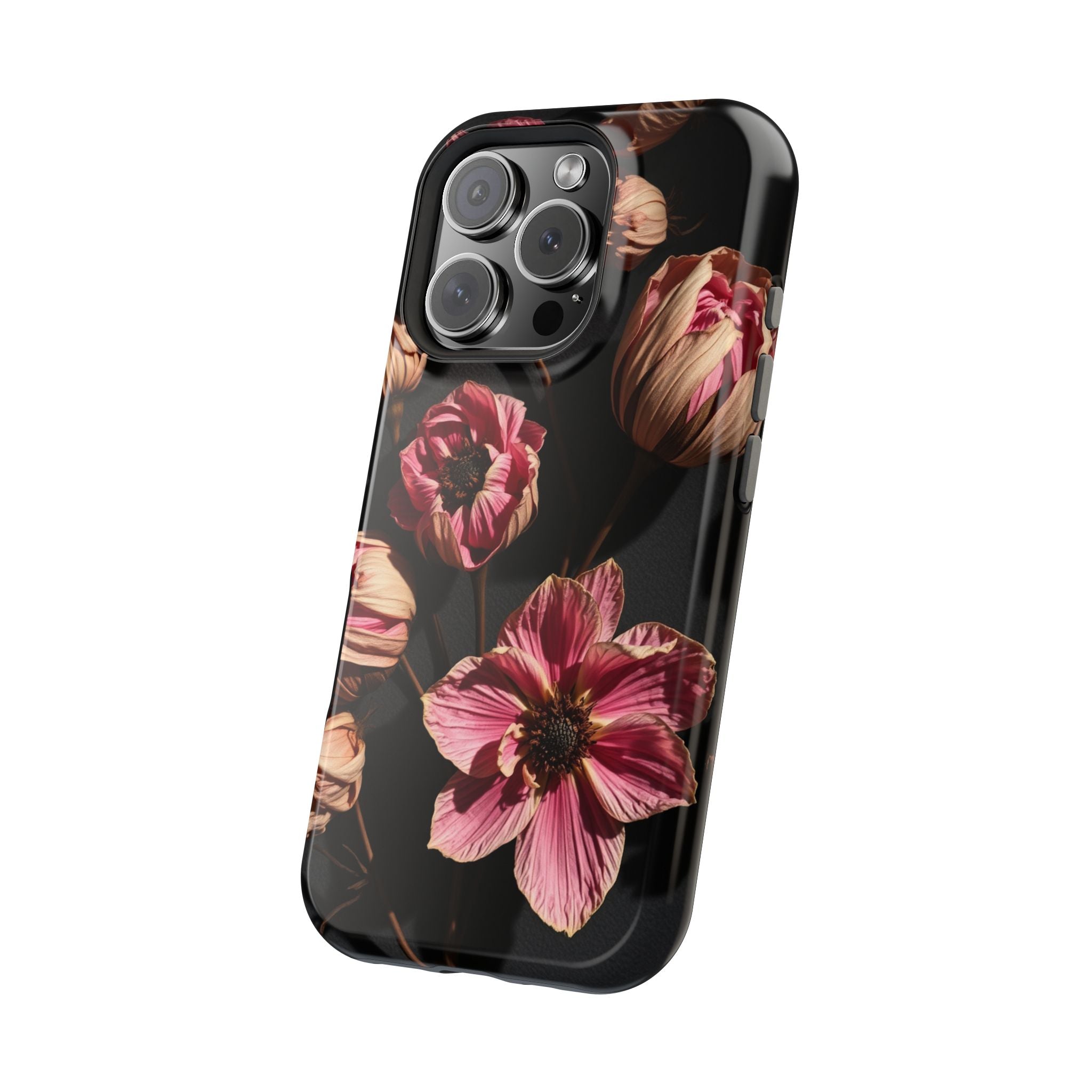 iPhone Dried Flower Flat Lay Electric Art Slim Snap Case · iPhone Case