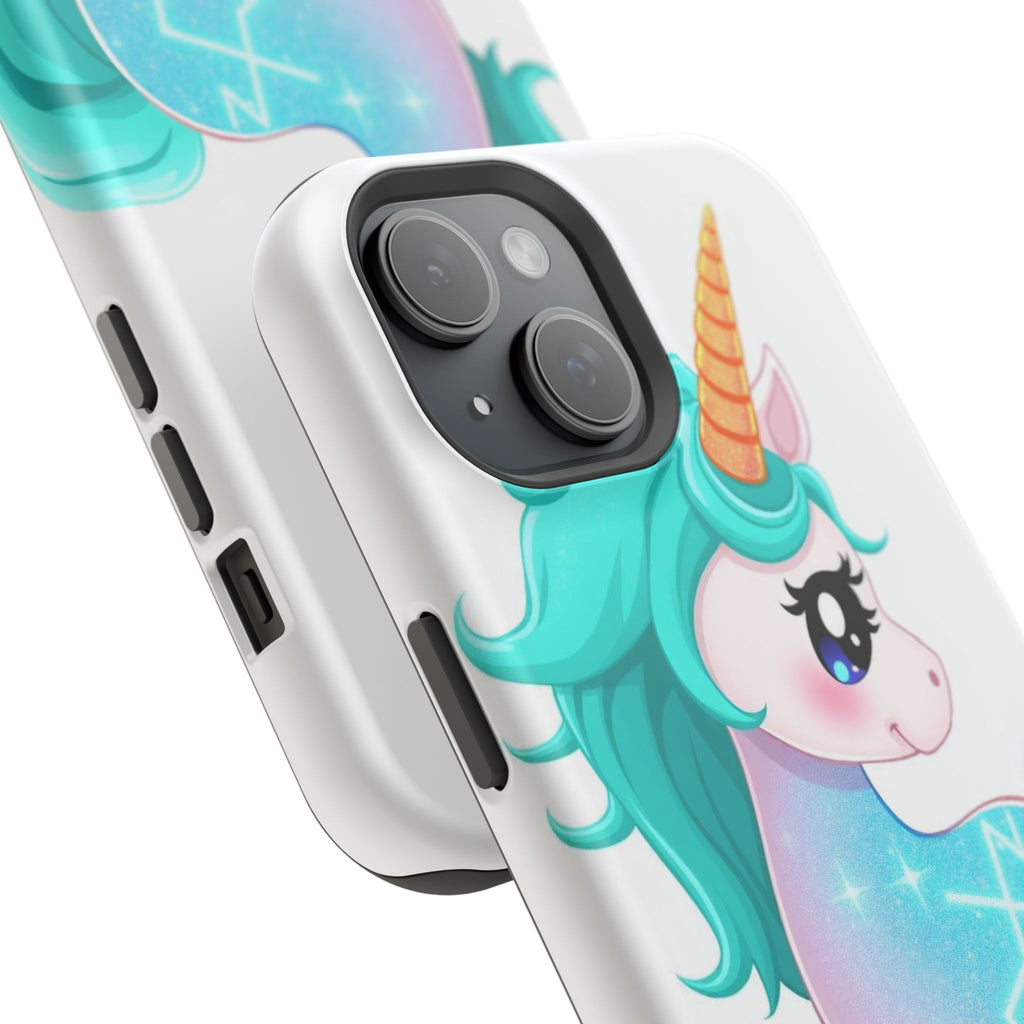 iPhone Turquoise Sparkle Unicorn Kids Fun iPhone Phone Case Gift · iPhone Case