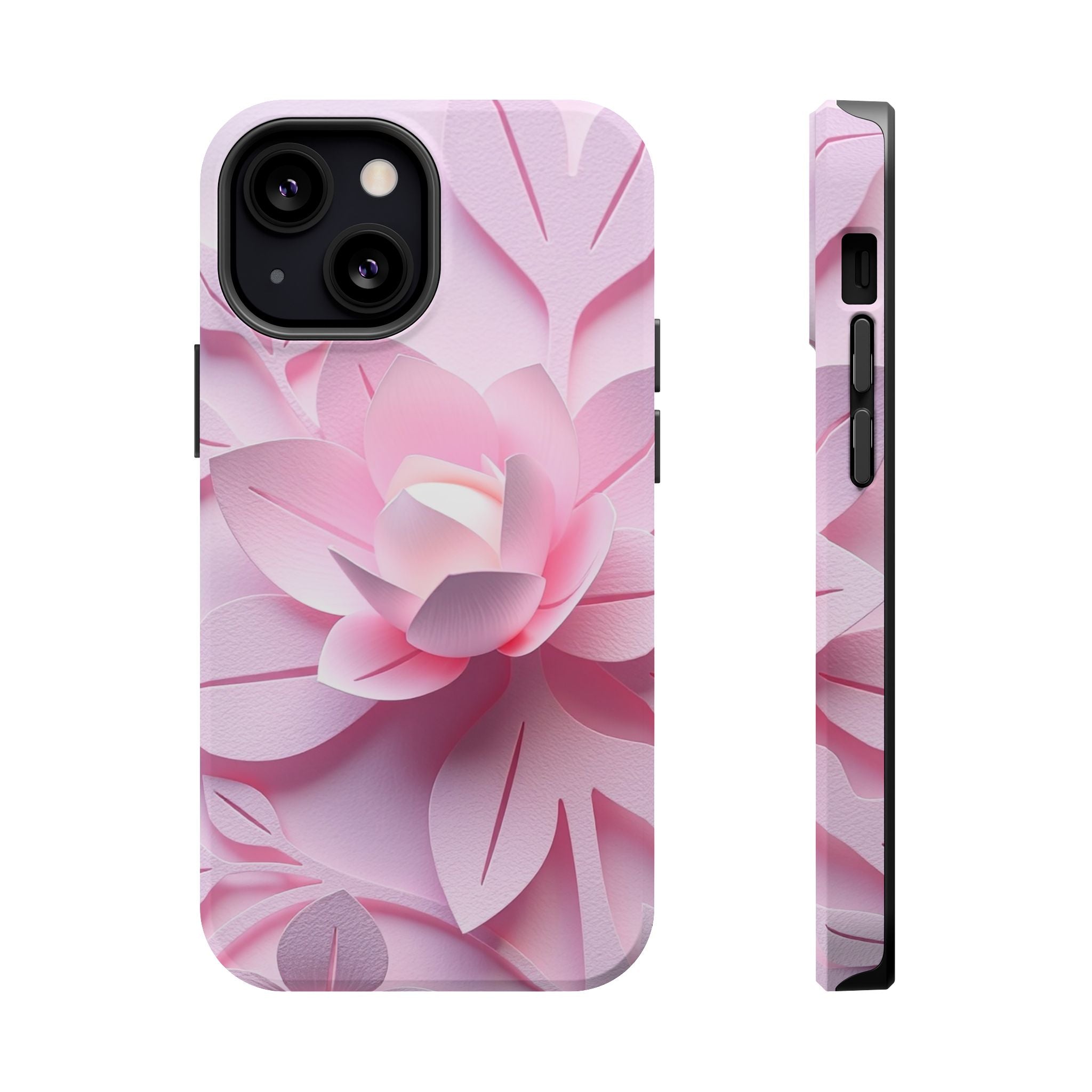 iPhone Floral Geometric Paper Cut Art Slim Everyday Designer Case · iPhone Case