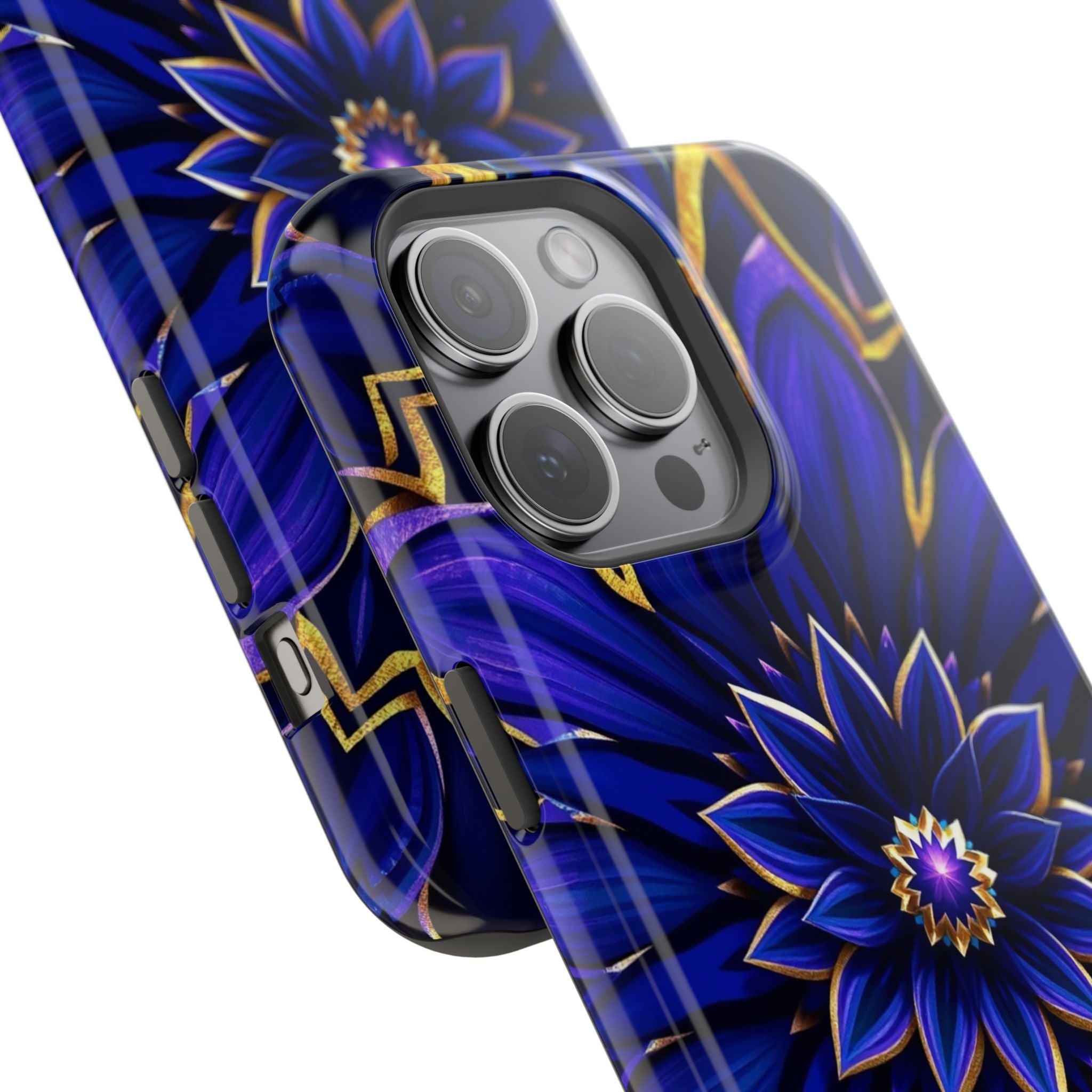 iPhone Floral Mandala Electric Art 14 Slim Everyday Designer Case · iPhone Case