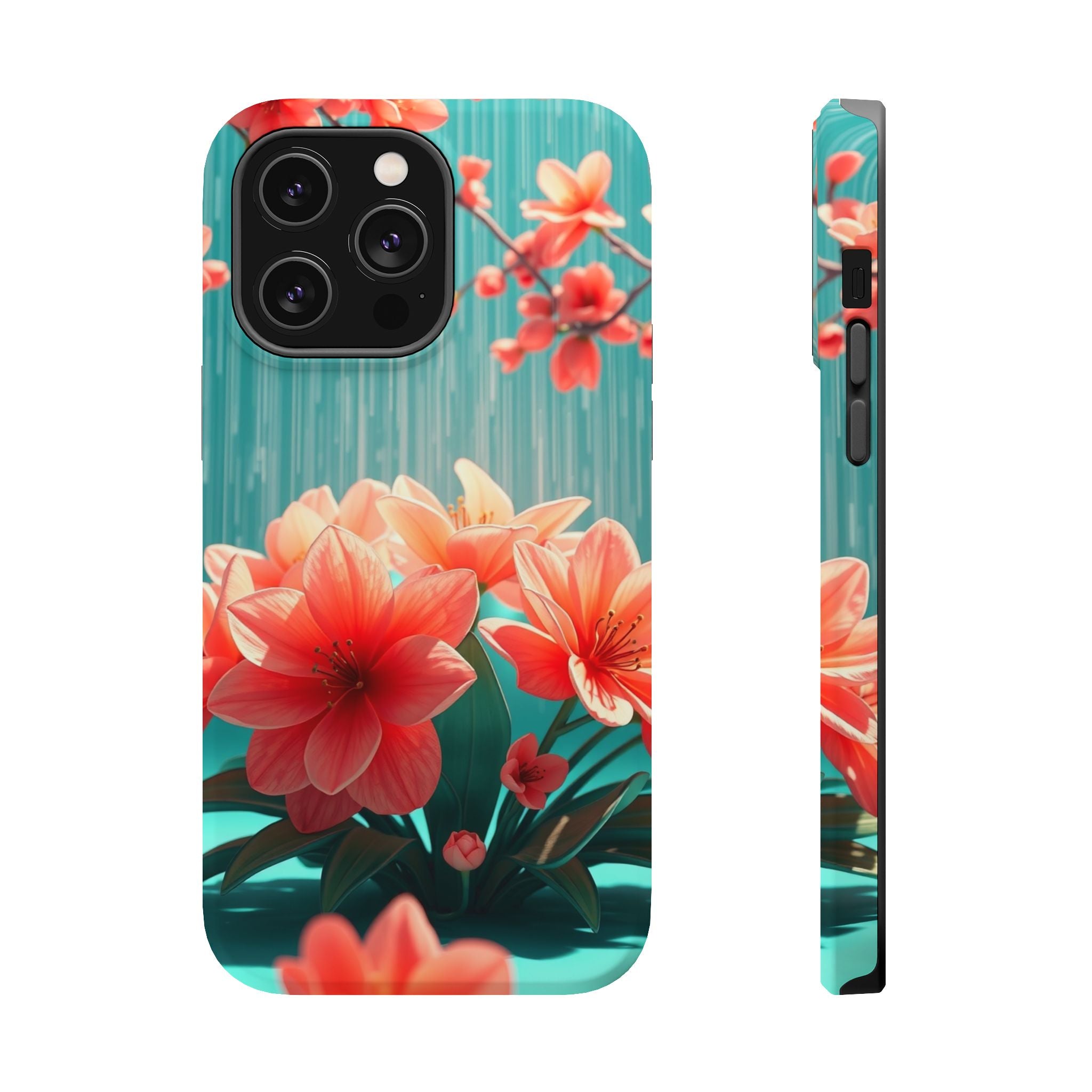 iPhone Spring Shower Bloom 3D Digital Slim Everyday Designer Case · iPhone Case