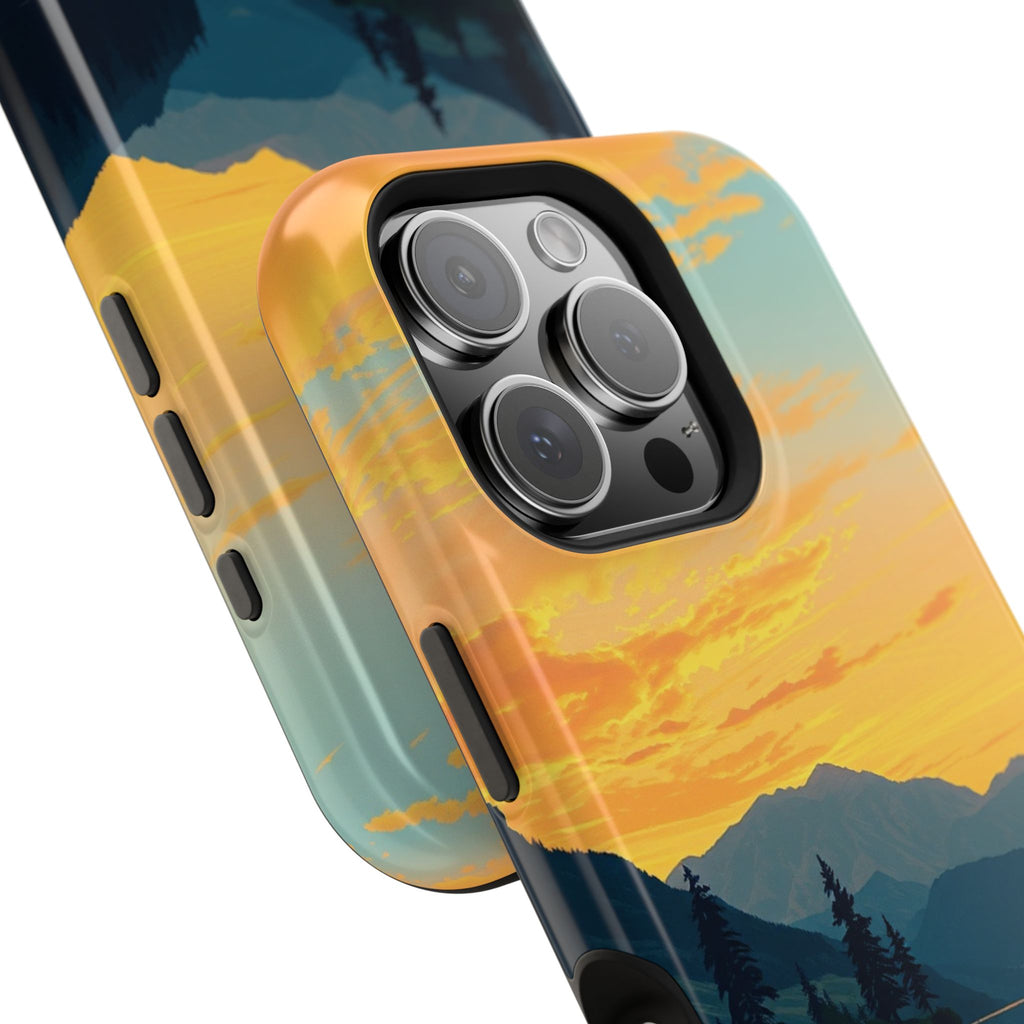 iPhone Lake at Twilight Oil Painting Impressionist iPhone Artistic · iPhone Case