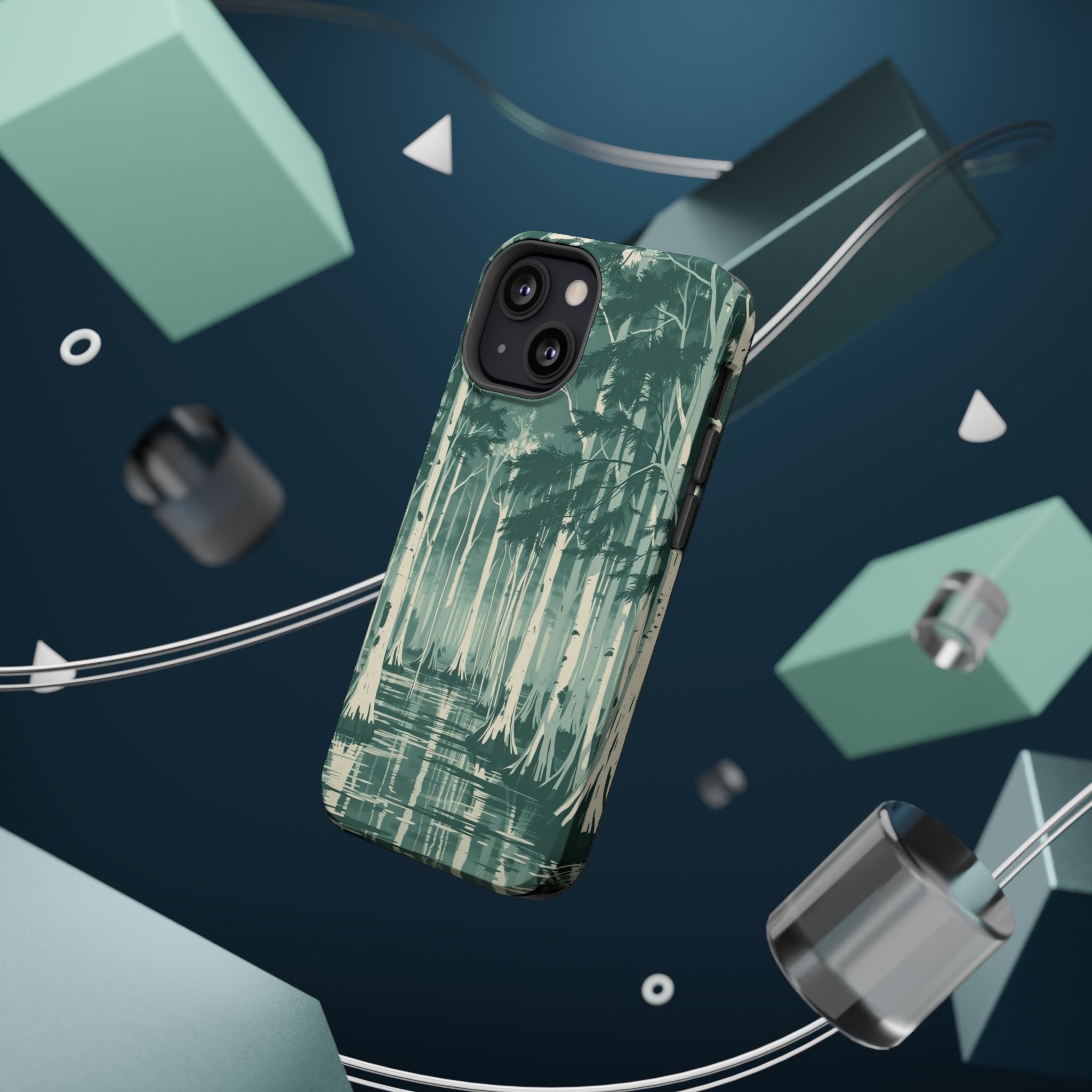 iPhone Earthy Cypress Swamp Design 19 Slim Everyday Designer Case · iPhone Case