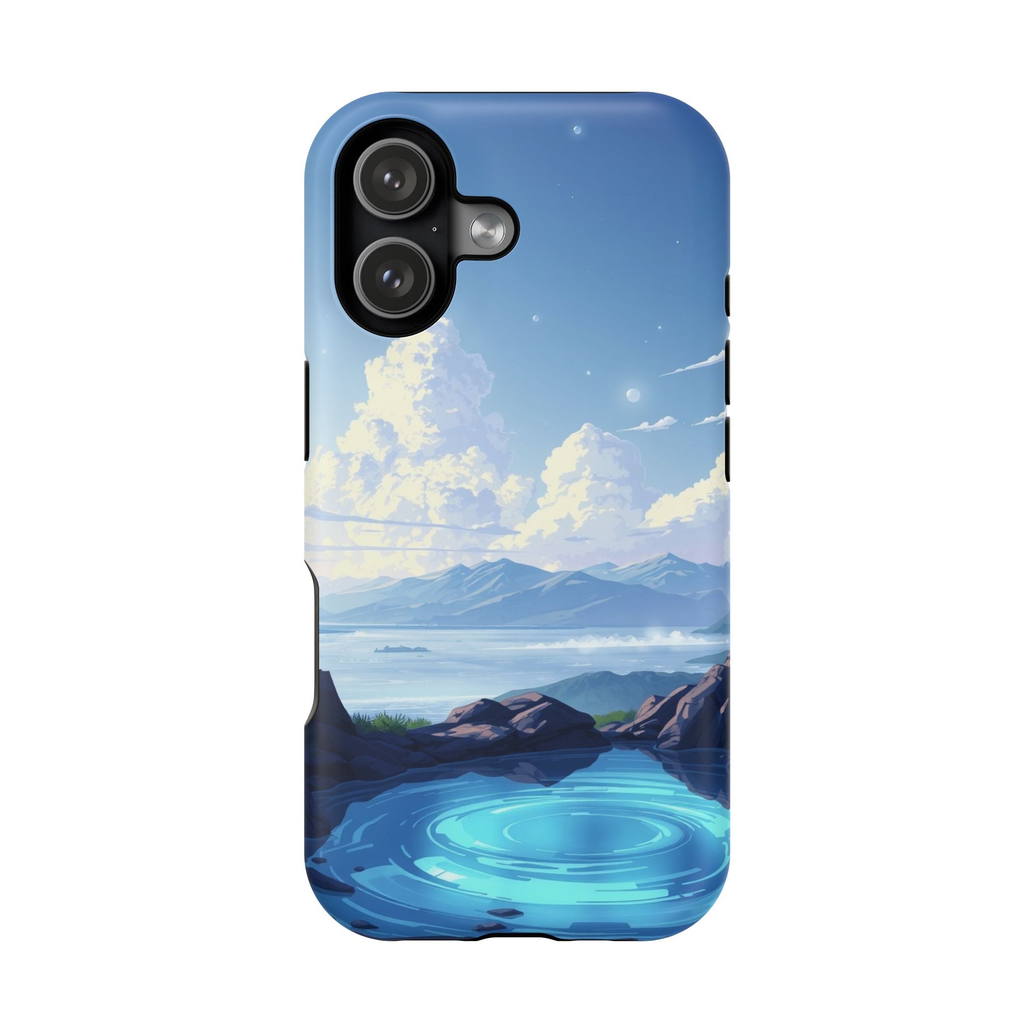 iPhone Earthy Tidal Pool Design 18 Bold Modern Everyday Snap Case · iPhone Case