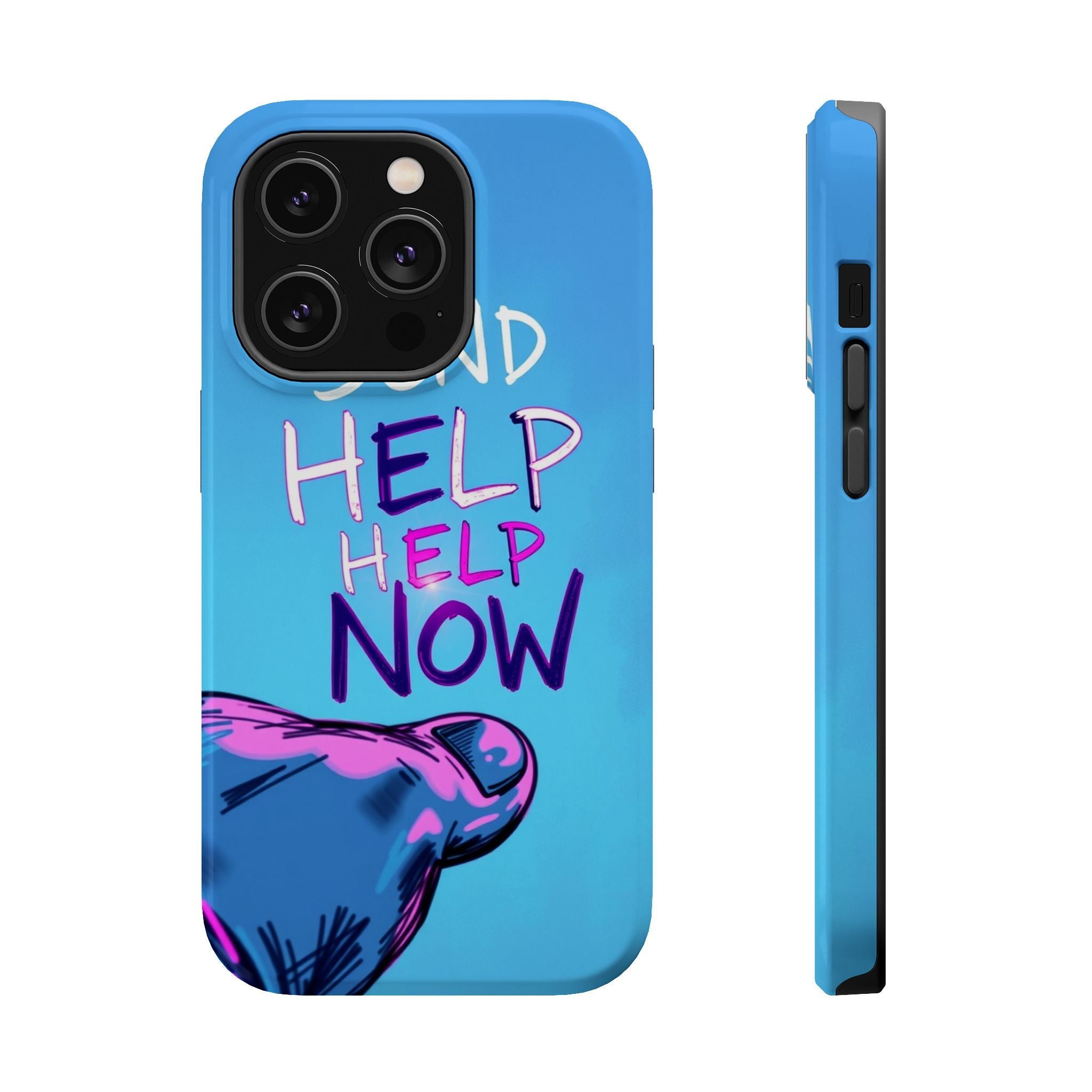 iPhone Radiant Send Help Now Design Slim Everyday Designer Case · iPhone Case