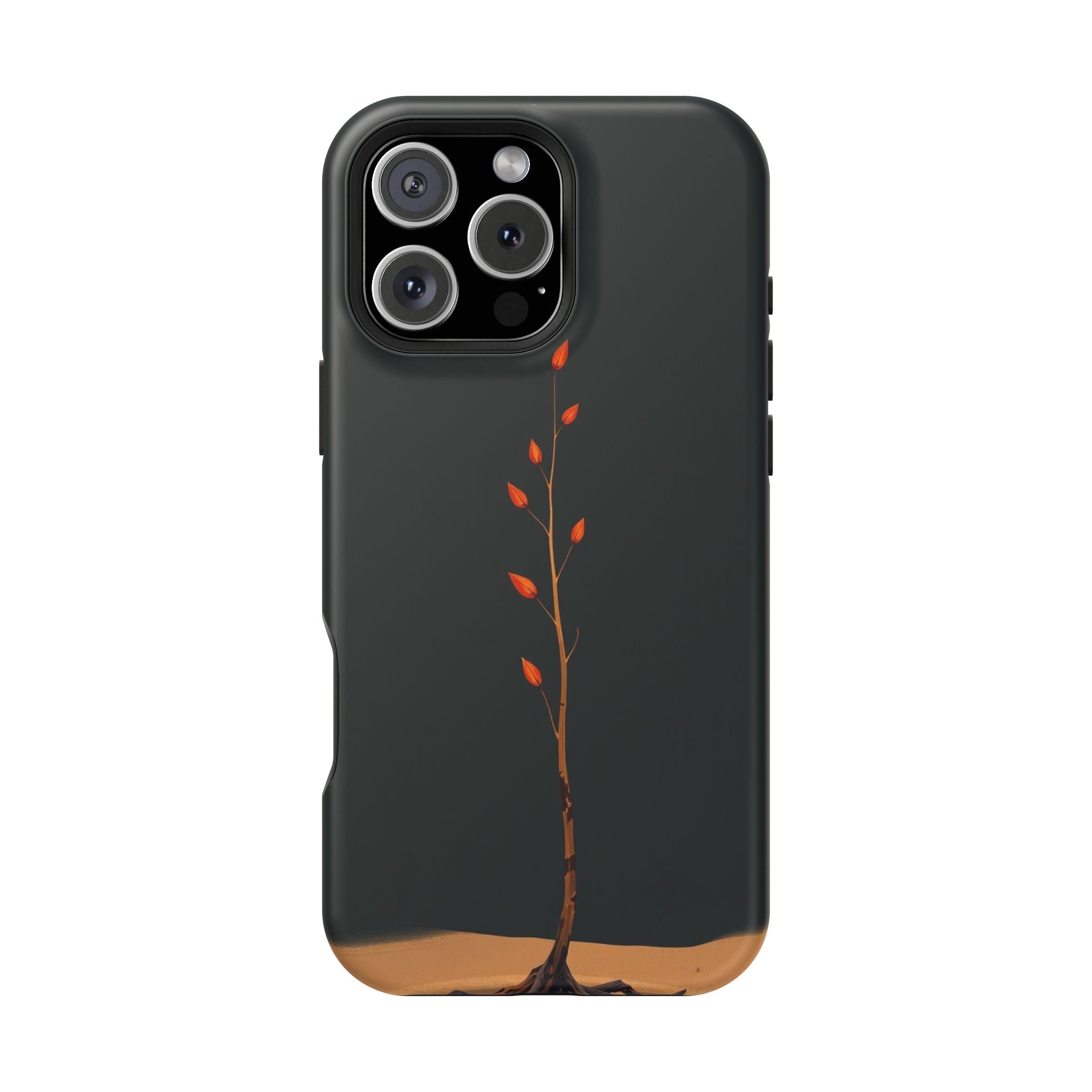 iPhone Burnt Orange And Sand Minimalist Stem Slim iPhone Everyday · iPhone Case