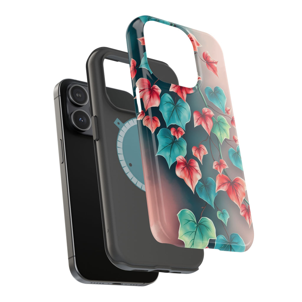 iPhone Art Nouveau Vine Teal And Coral Slim Snap Case · iPhone Case