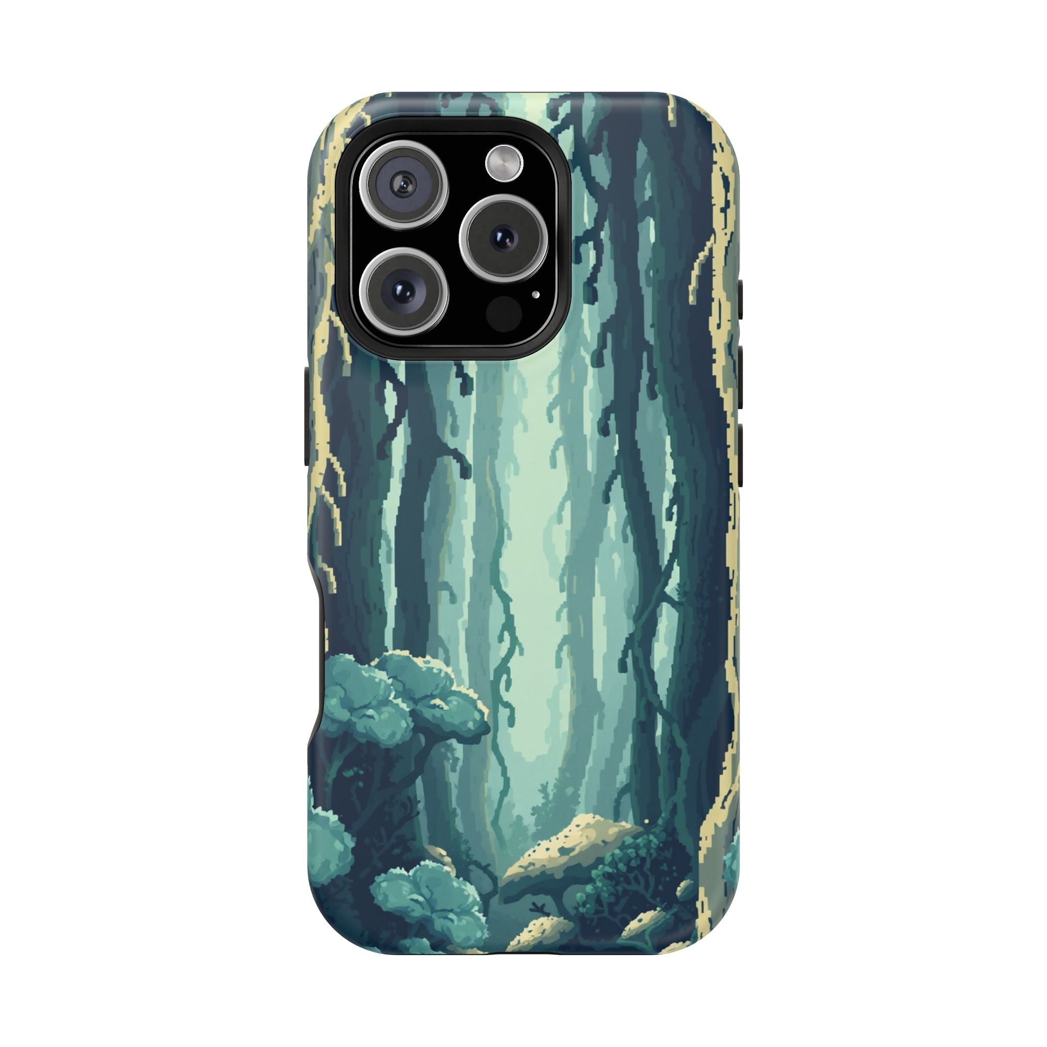 iPhone Kelp Forest Pixel Art -Bit Bold Modern Everyday Snap Case · iPhone Case