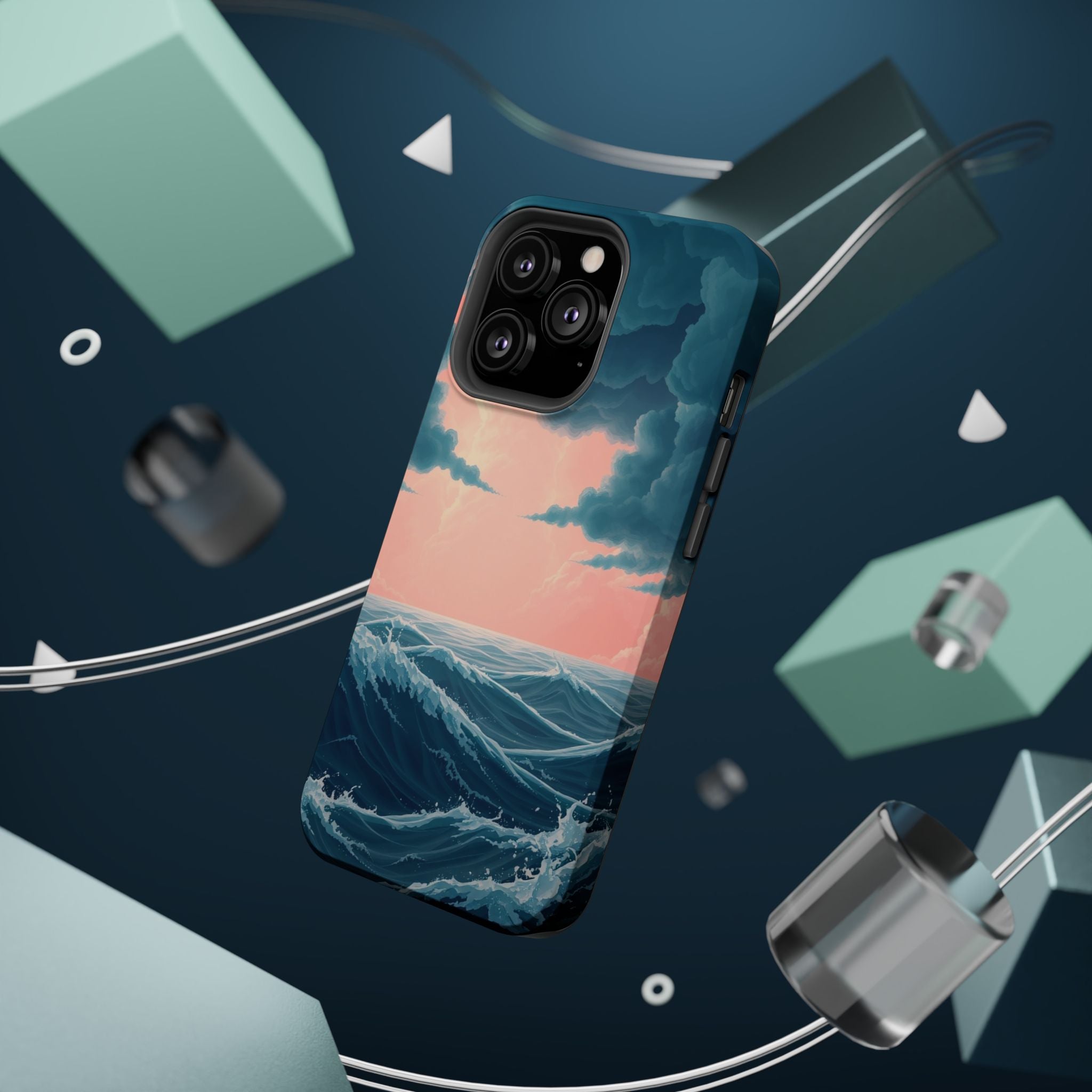 iPhone Storm at Sea 3D Digital Slim Everyday Designer Case · iPhone Case