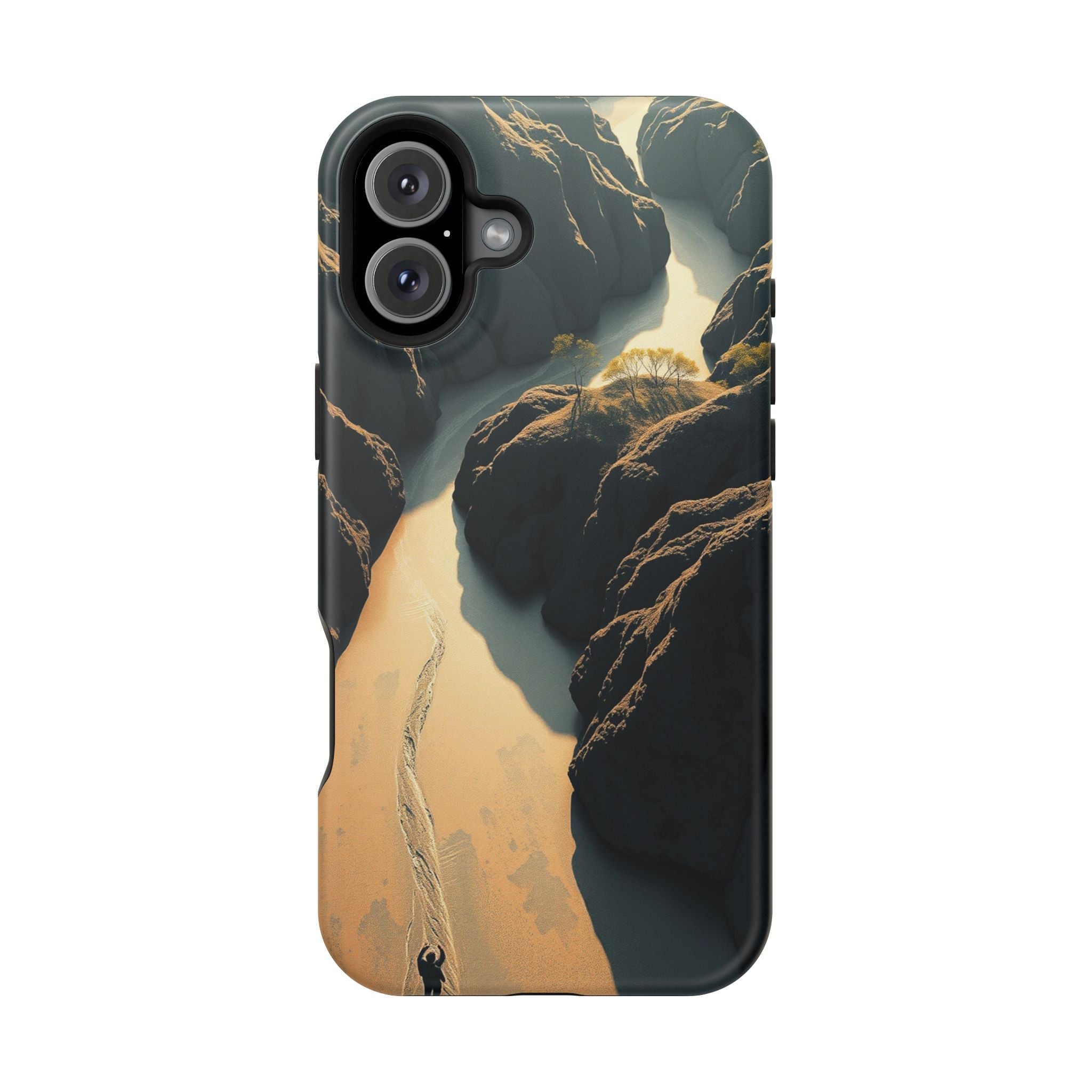 iPhone River Delta Aerial Bold Art Bold Modern Everyday Snap Case · iPhone Case