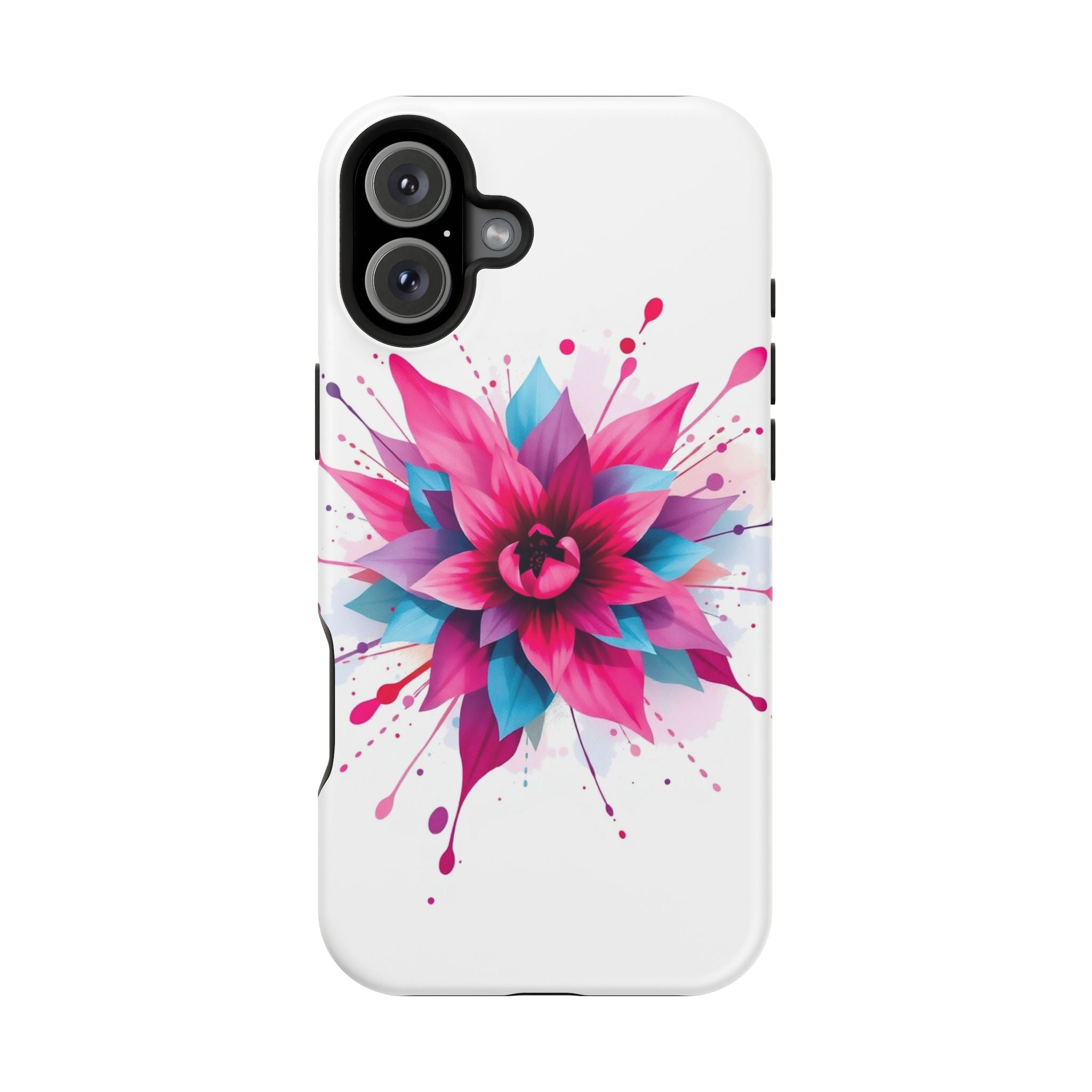 iPhone Floral Watercolor Splash Electric Art Slim iPhone Everyday · iPhone Case