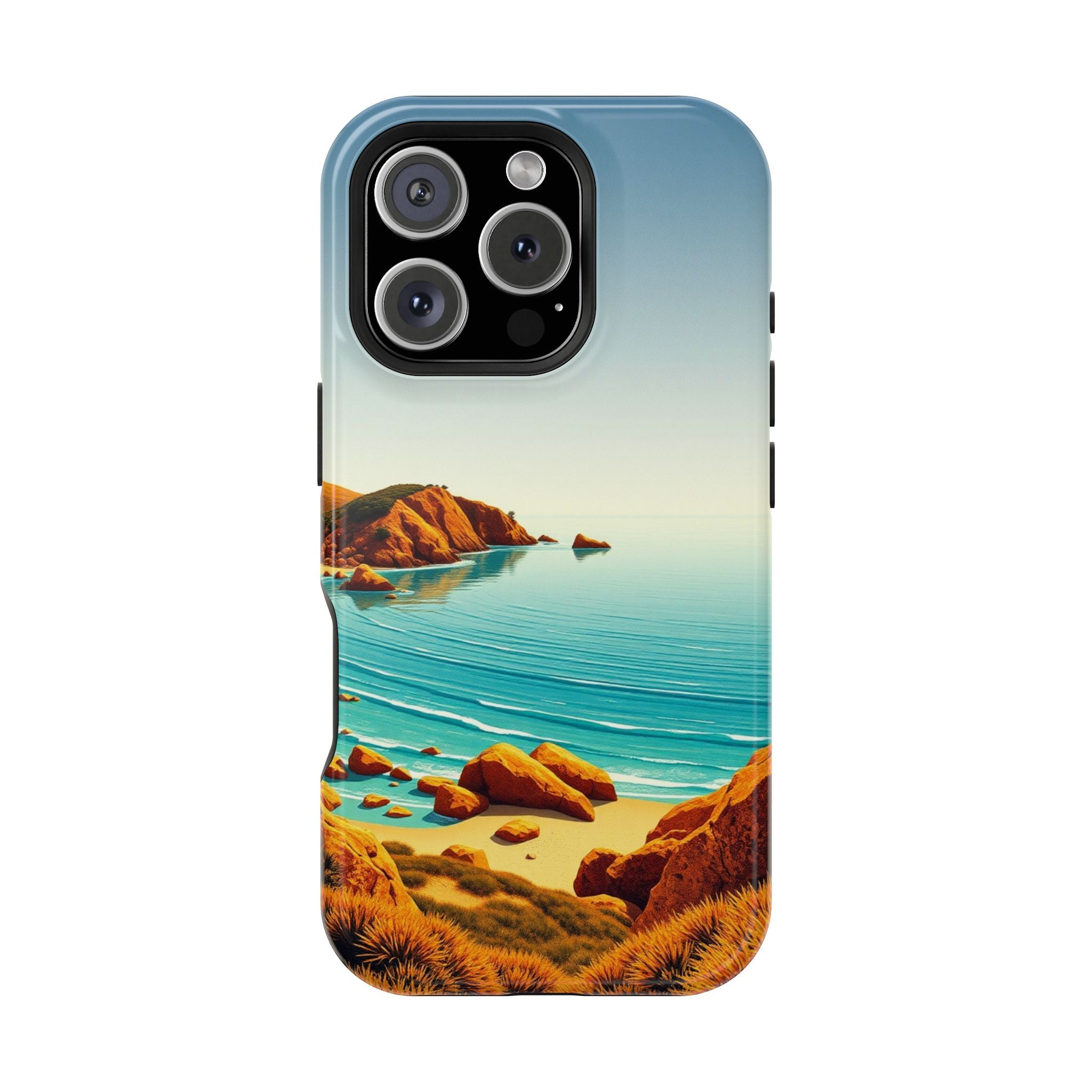 iPhone Mustard And Rust Pebble Beach Slim Everyday iPhone 14 Designer · iPhone C