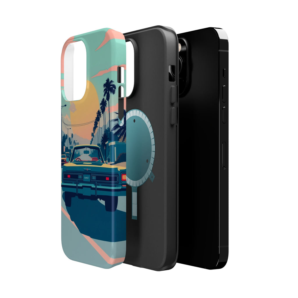 iPhone Sunset Drive 80s Pop Art Bold Slim Everyday Designer Case · iPhone Case