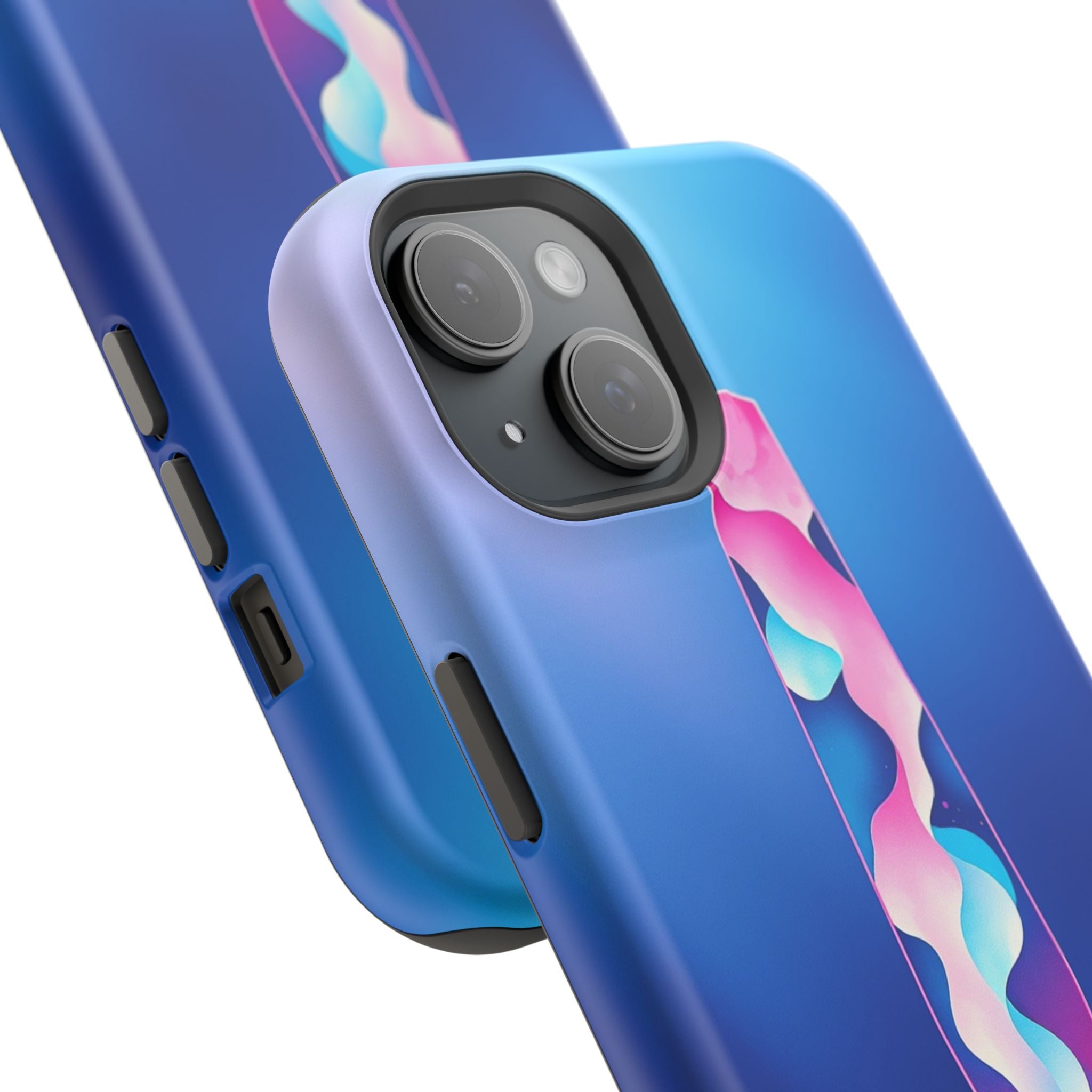 iPhone Cyan And Magenta Lava Lamp Flow Slim Everyday Designer Case · iPhone Case
