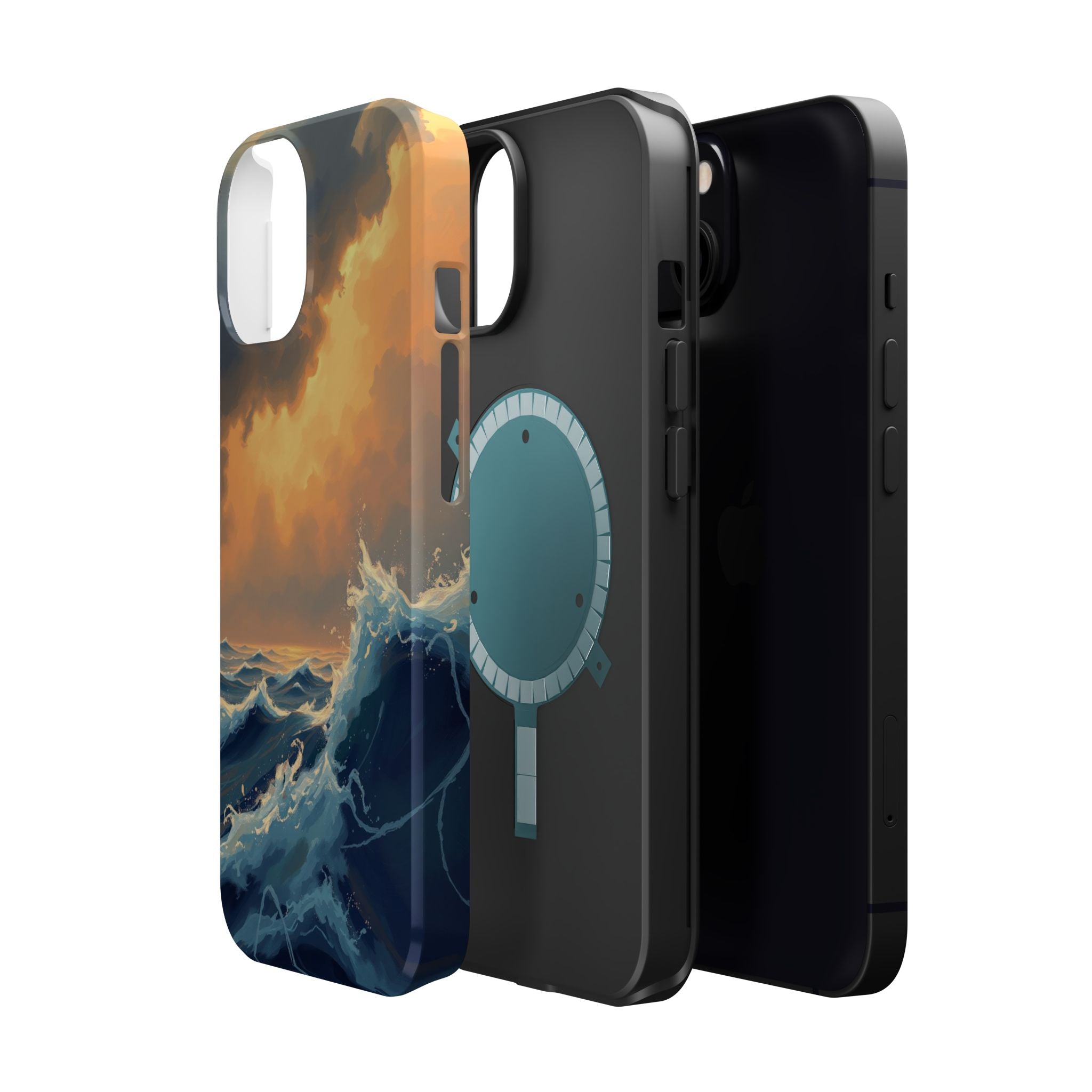 iPhone Sunset Amber And Peach Storm at Sea Slim iPhone Everyday · iPhone Case