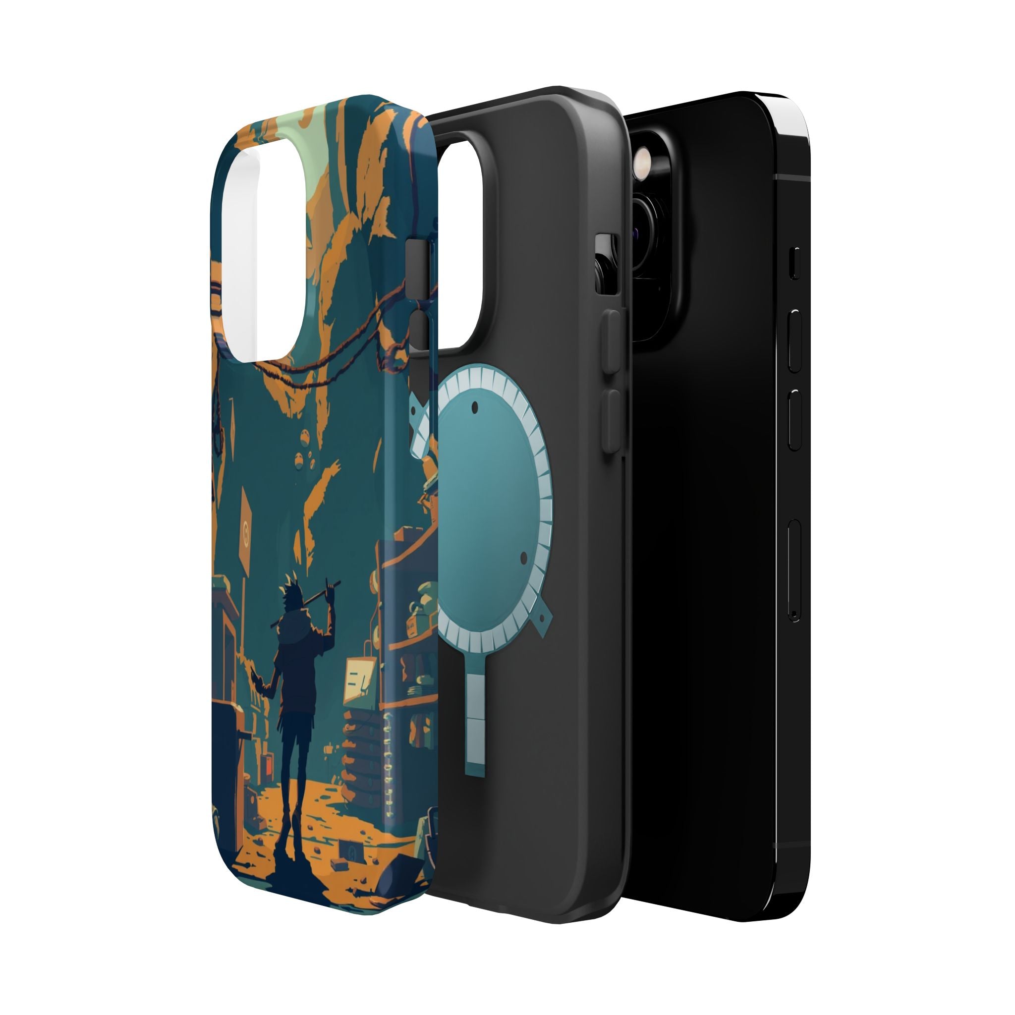 iPhone Mustard And Rust Unhinged in a Cute Way Soft Finish Everyday Case · iPhon