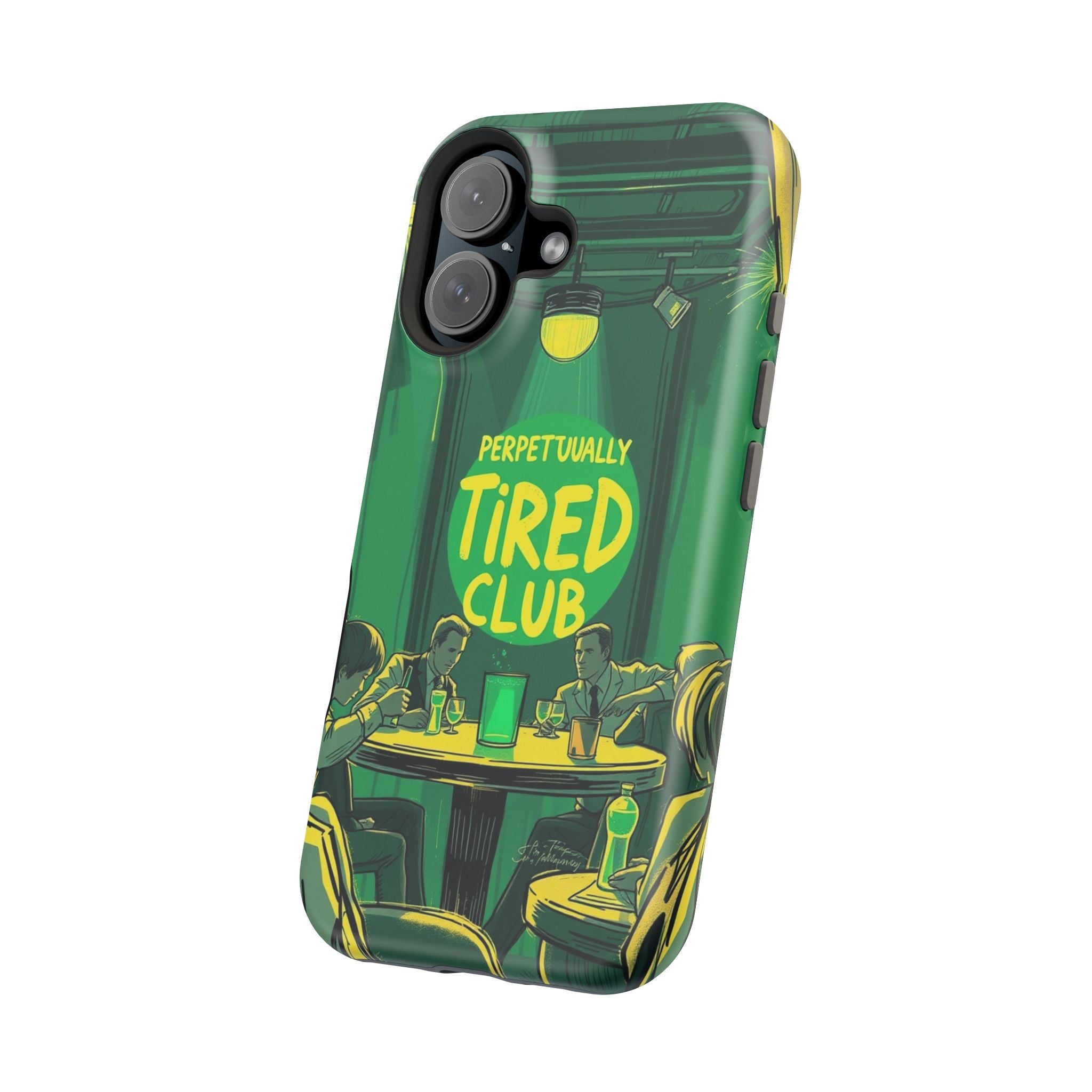 iPhone Radiant Perpetually Tired Club Design Slim Everyday Designer Case · iPhon