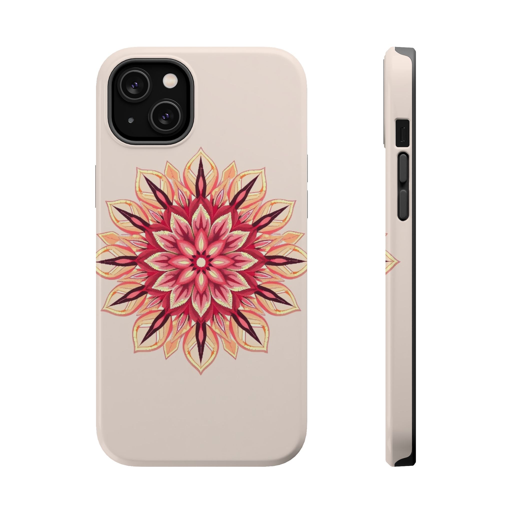 iPhone Floral Mandala Pixel Art -Bit Slim Everyday Designer Case · iPhone Case